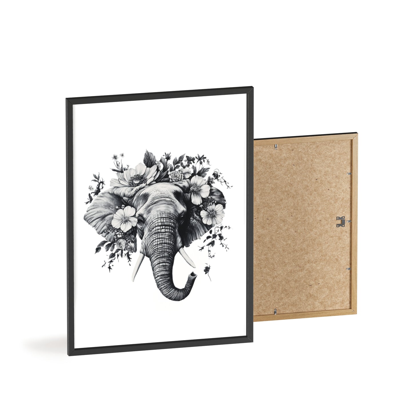 Elephant mit Wildblüten