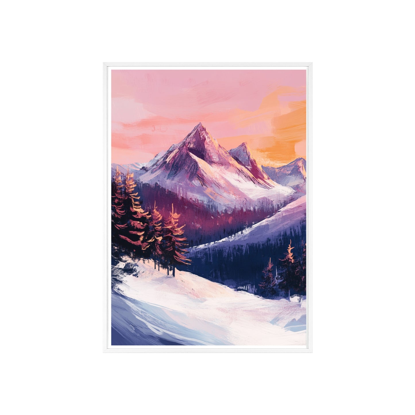 Berglandschaft in gemütlichen Farben