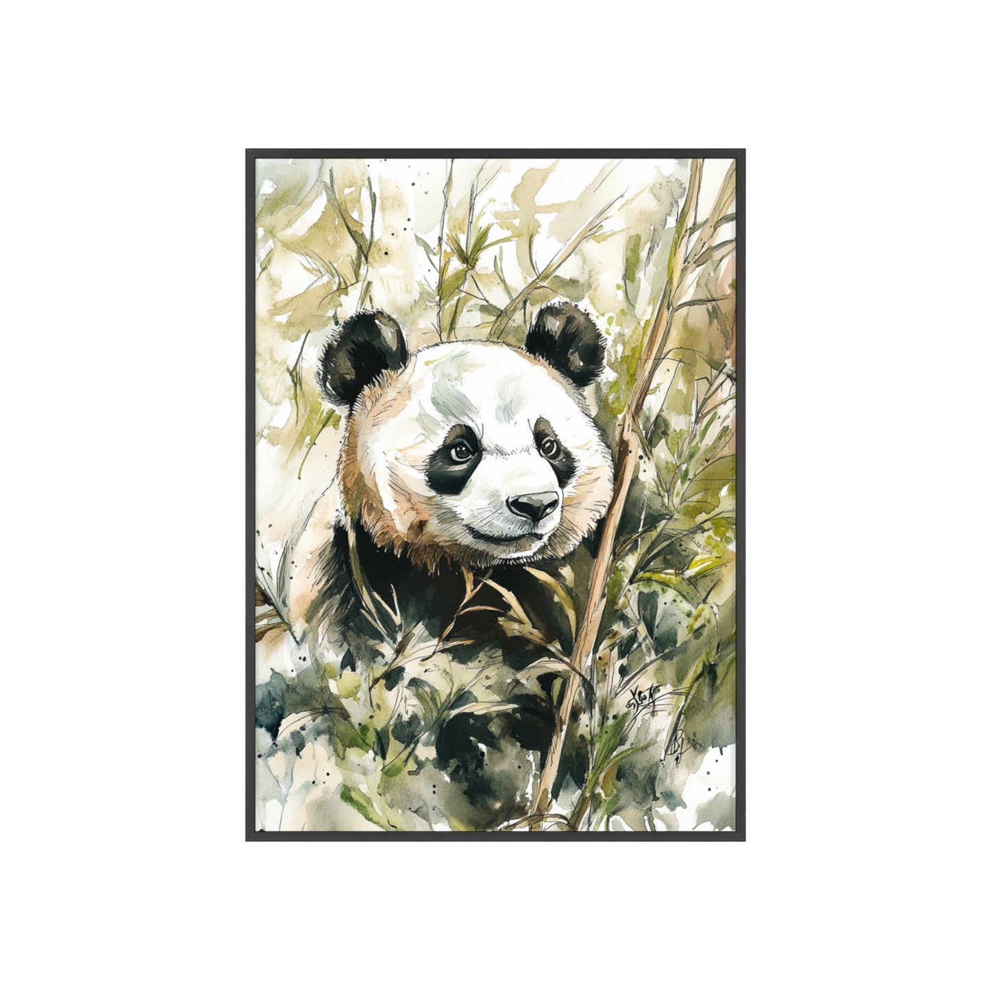 Panda im Wasserfarbenstil