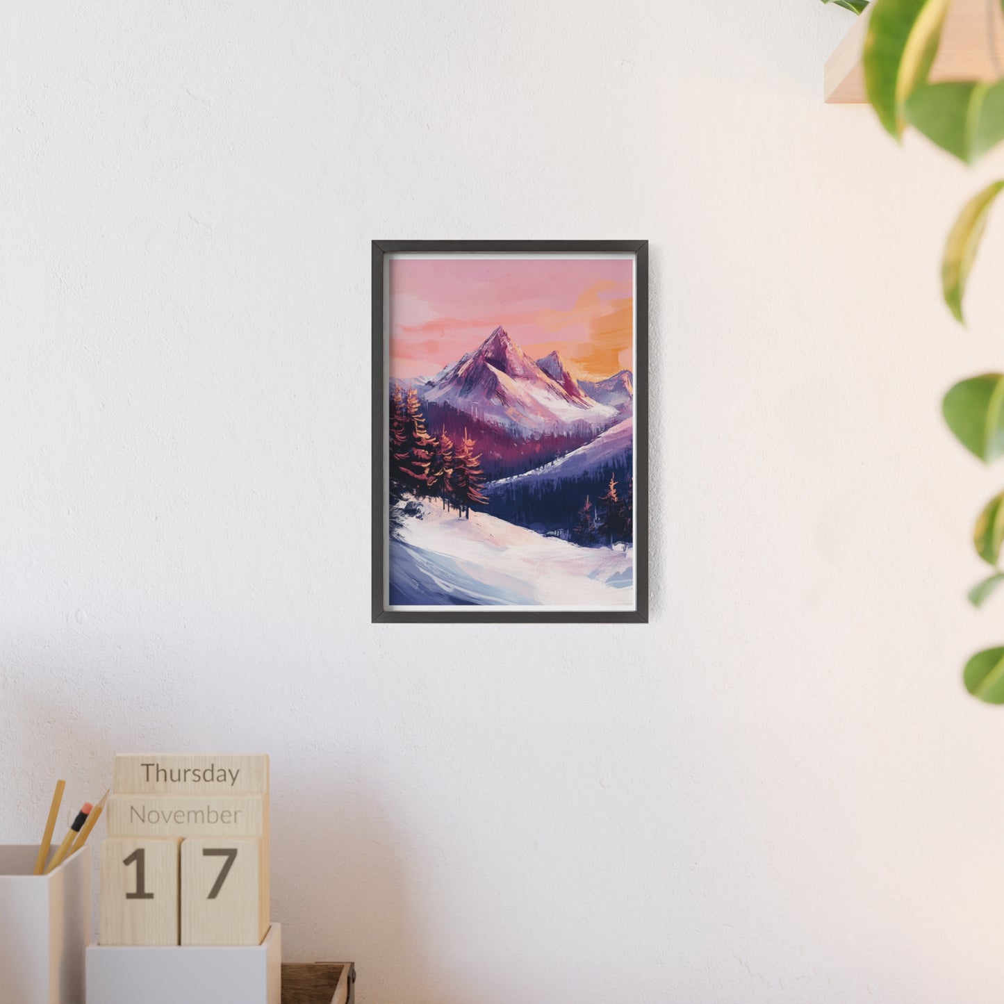 Berglandschaft in gemütlichen Farben