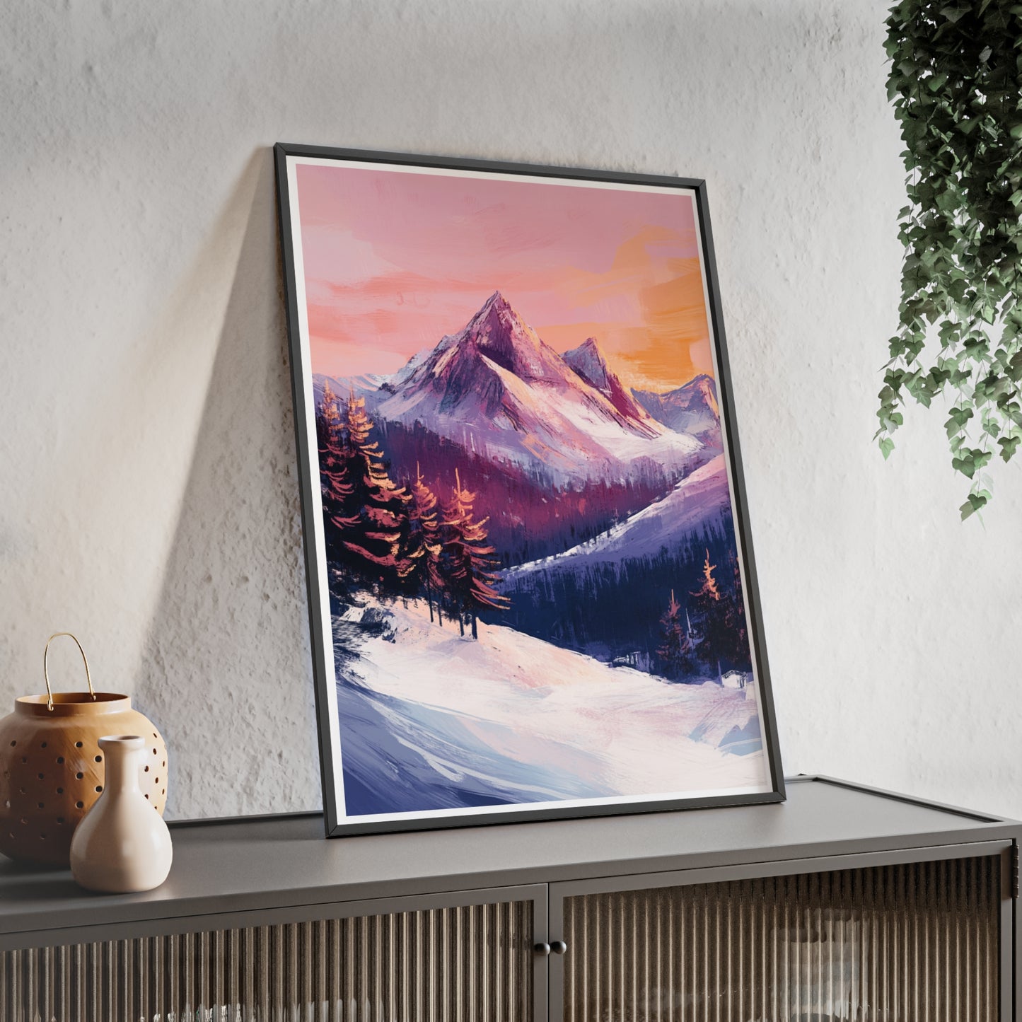 Berglandschaft in gemütlichen Farben