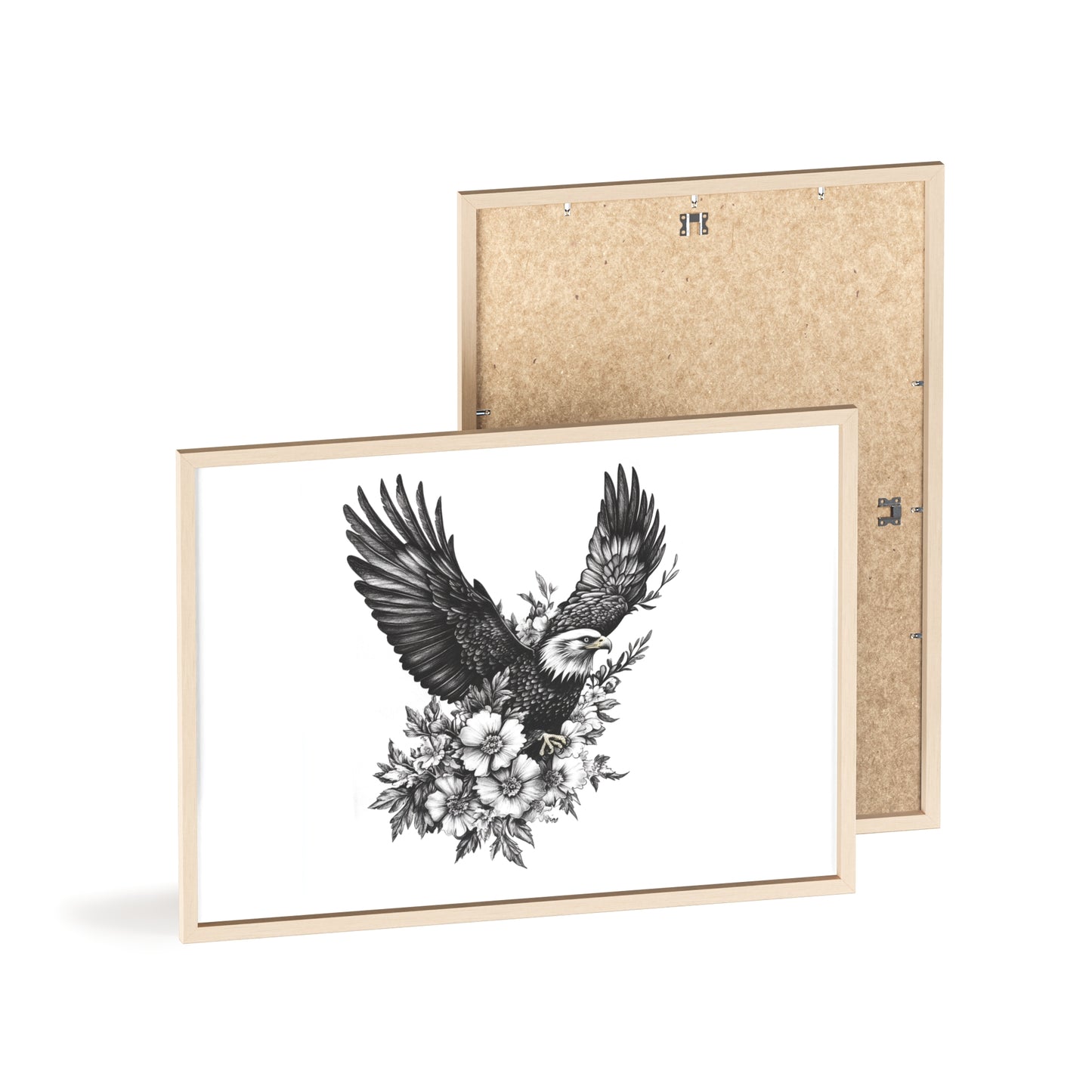 Adler mit Wildblütendesign