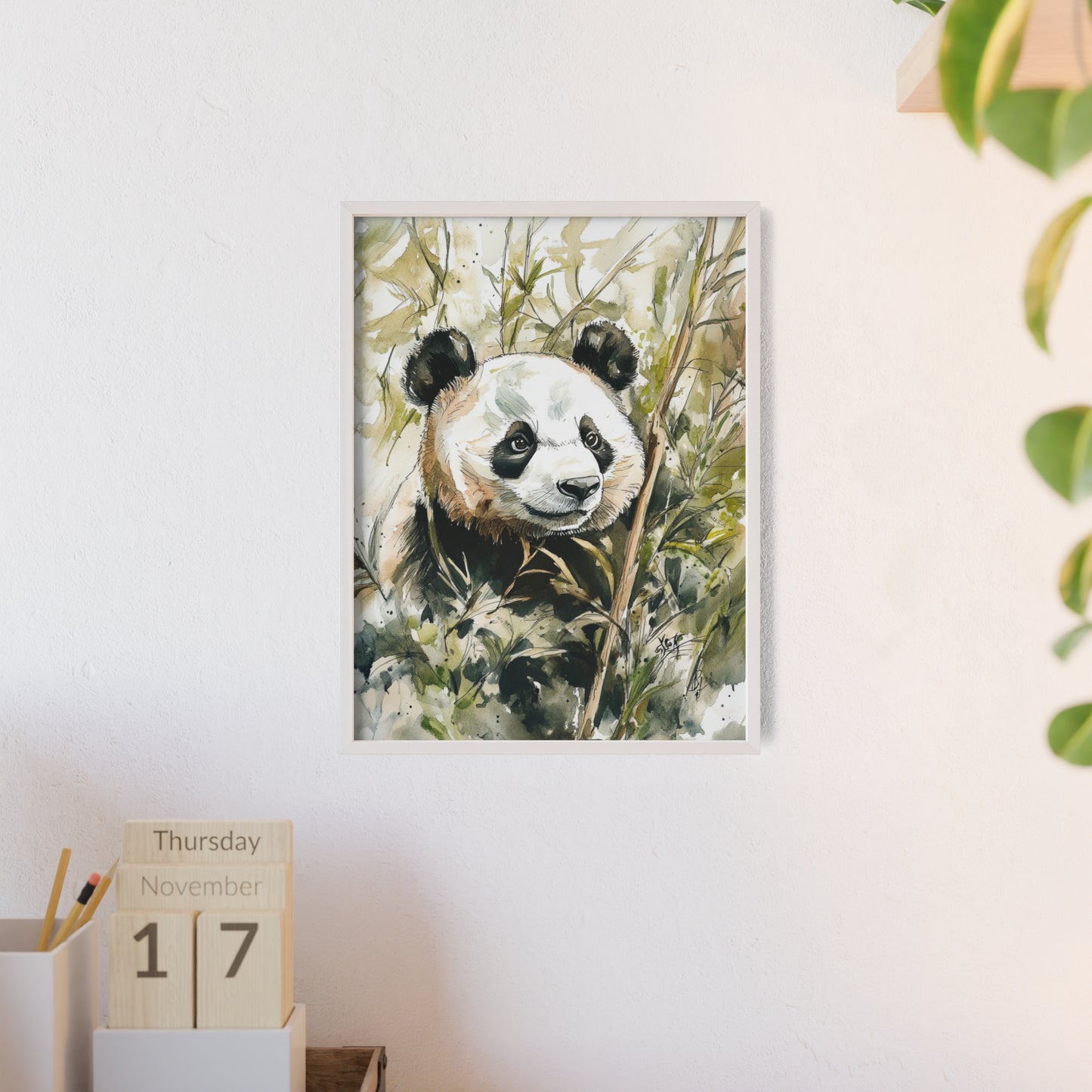 Panda im Wasserfarbenstil