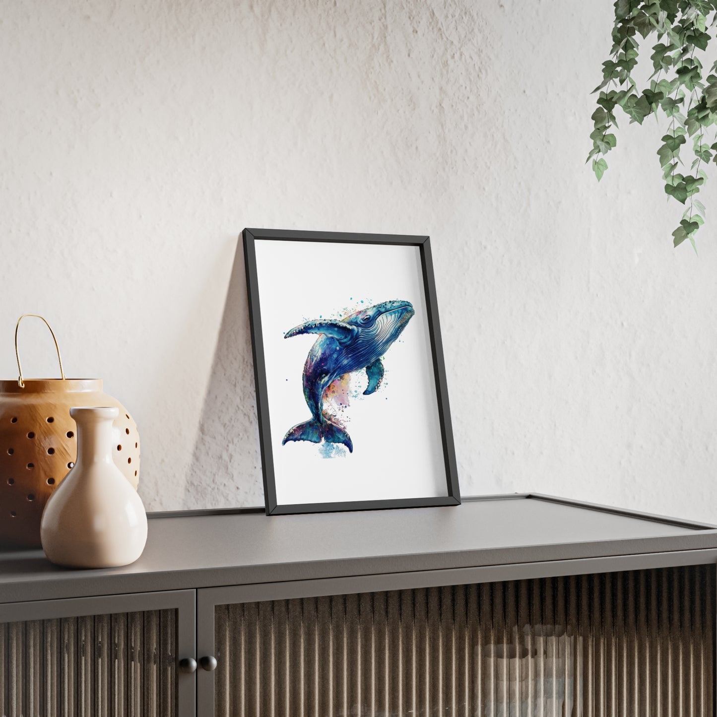 Wal im Wasserfarbenstil