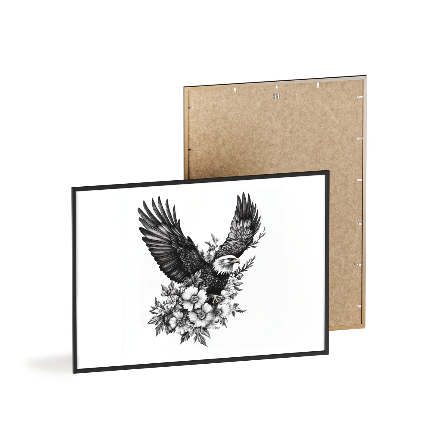 Adler mit Wildblütendesign