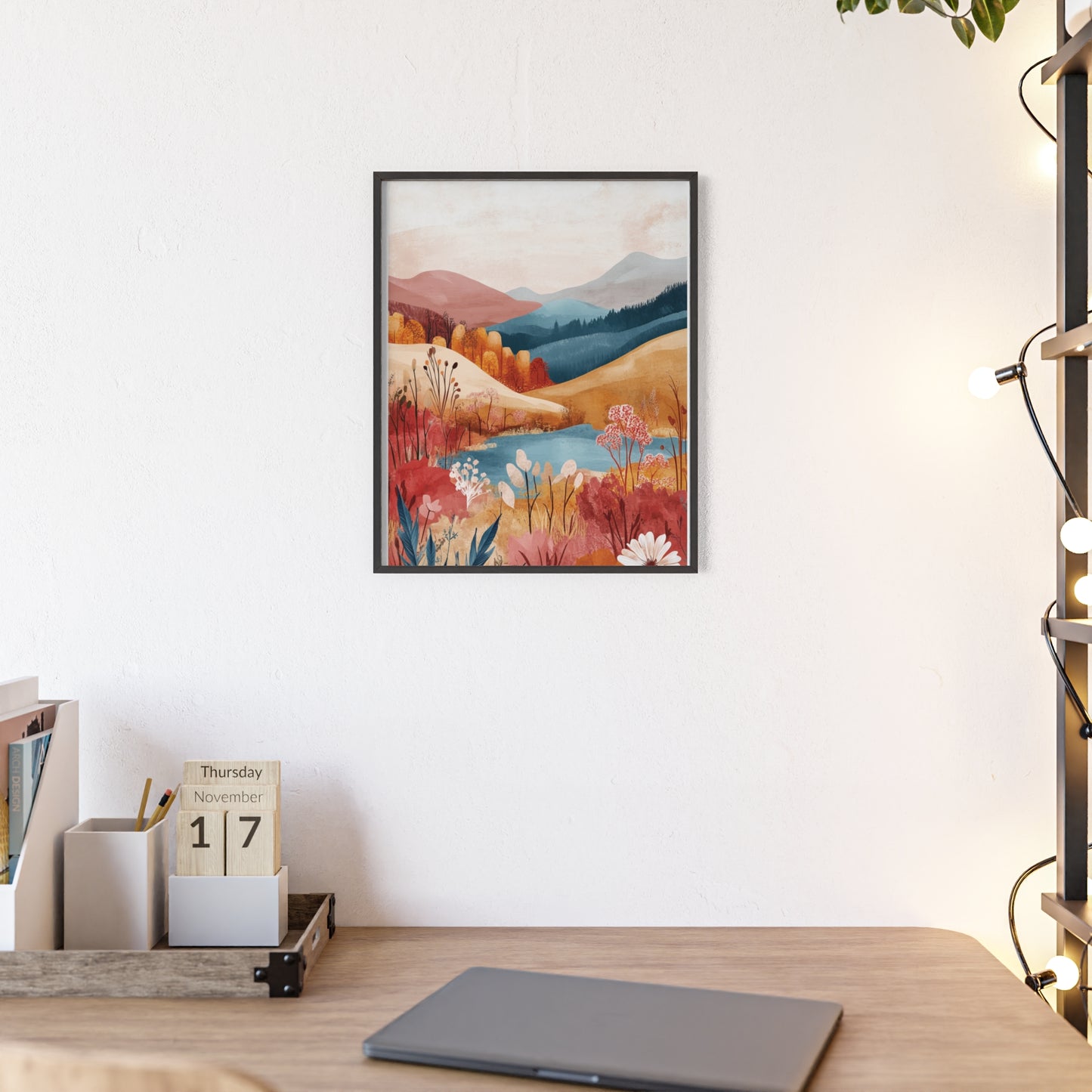 Traumlandschaft in gemütlichen Farben