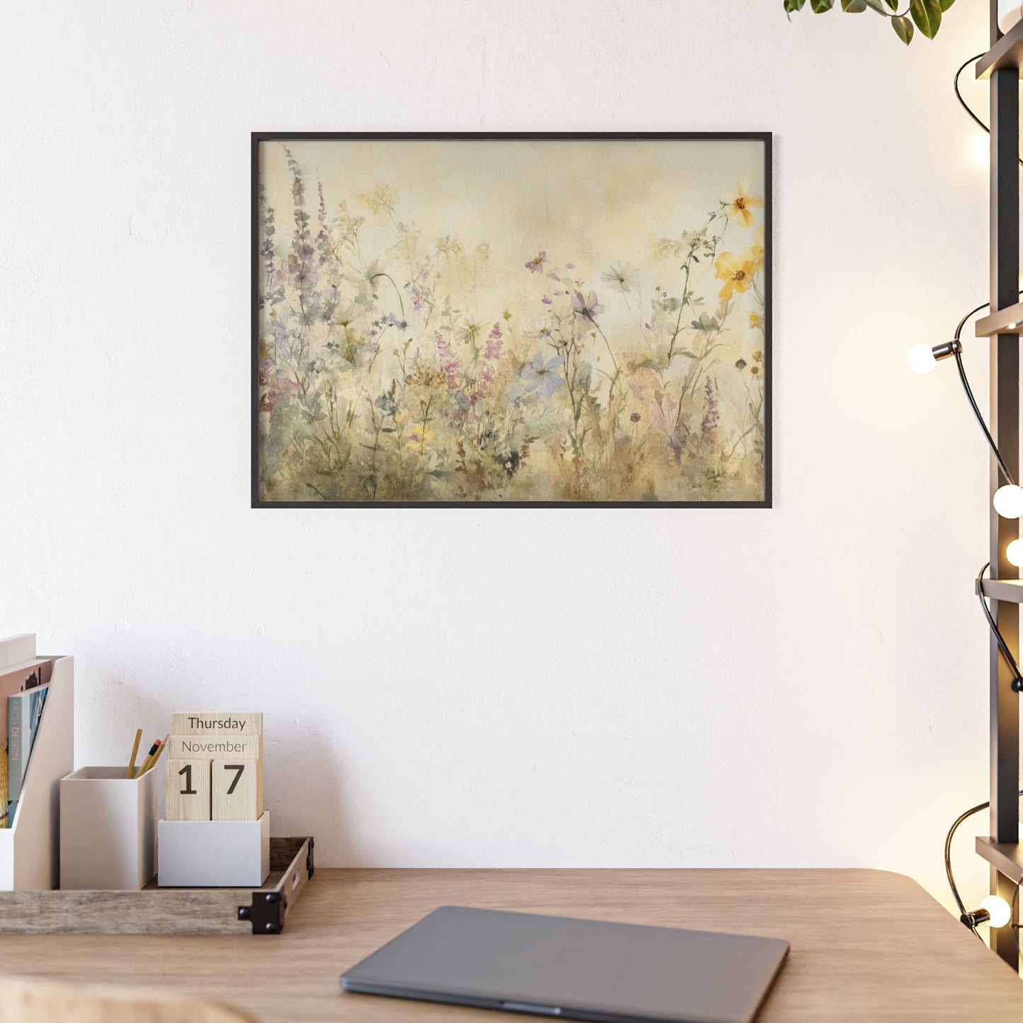 Wildblumen im Wasserfarbenstil