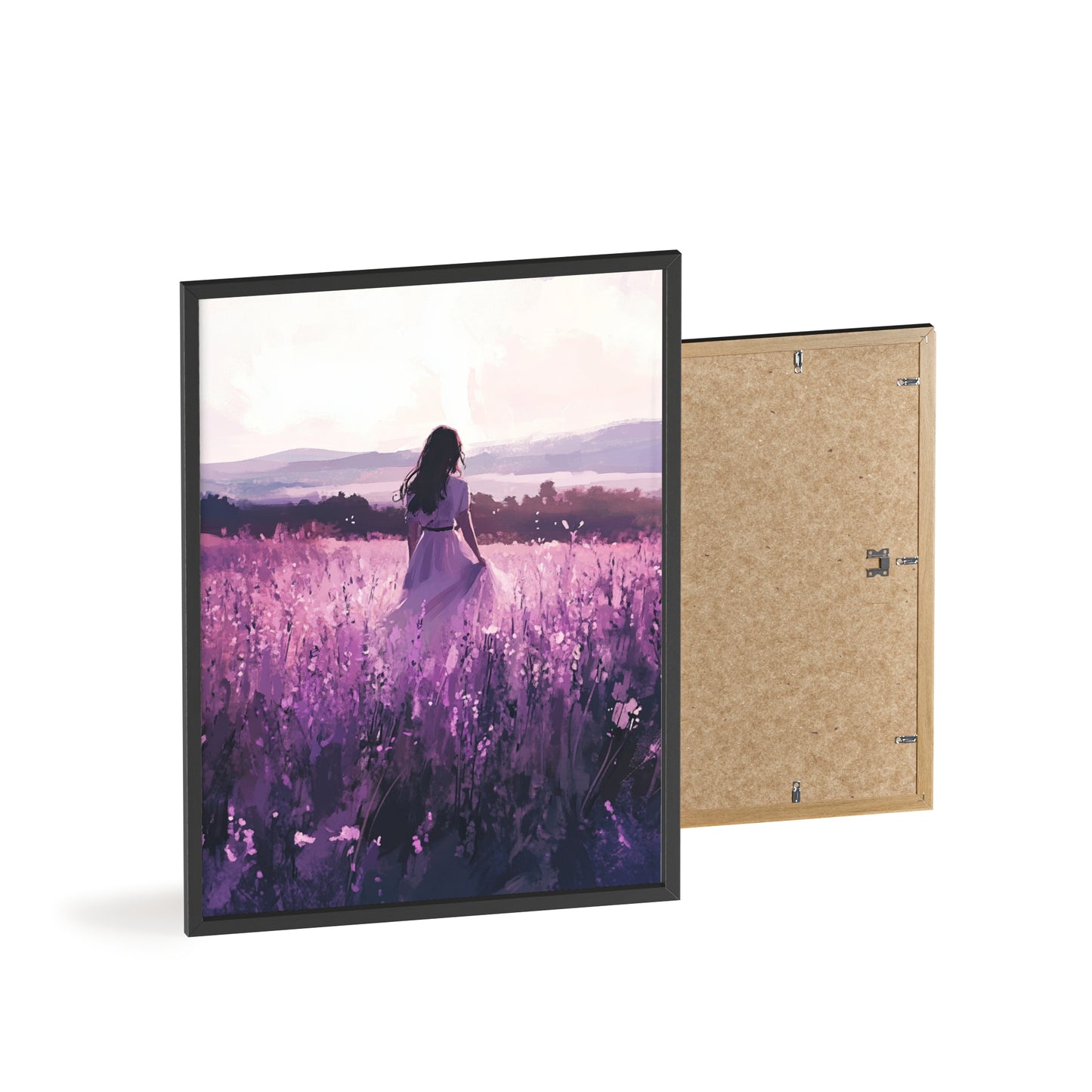 Frau in blühender Wiese