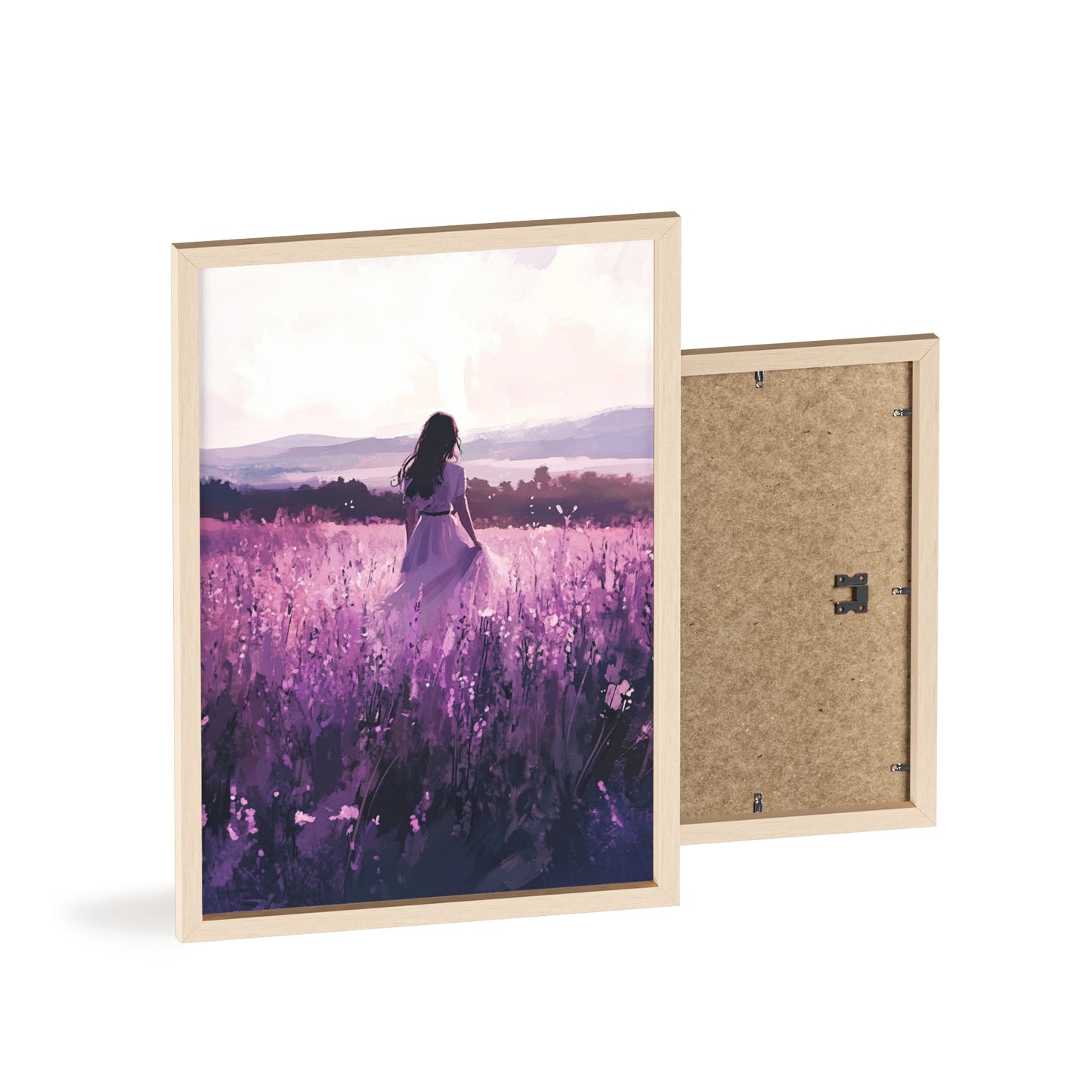 Frau in blühender Wiese