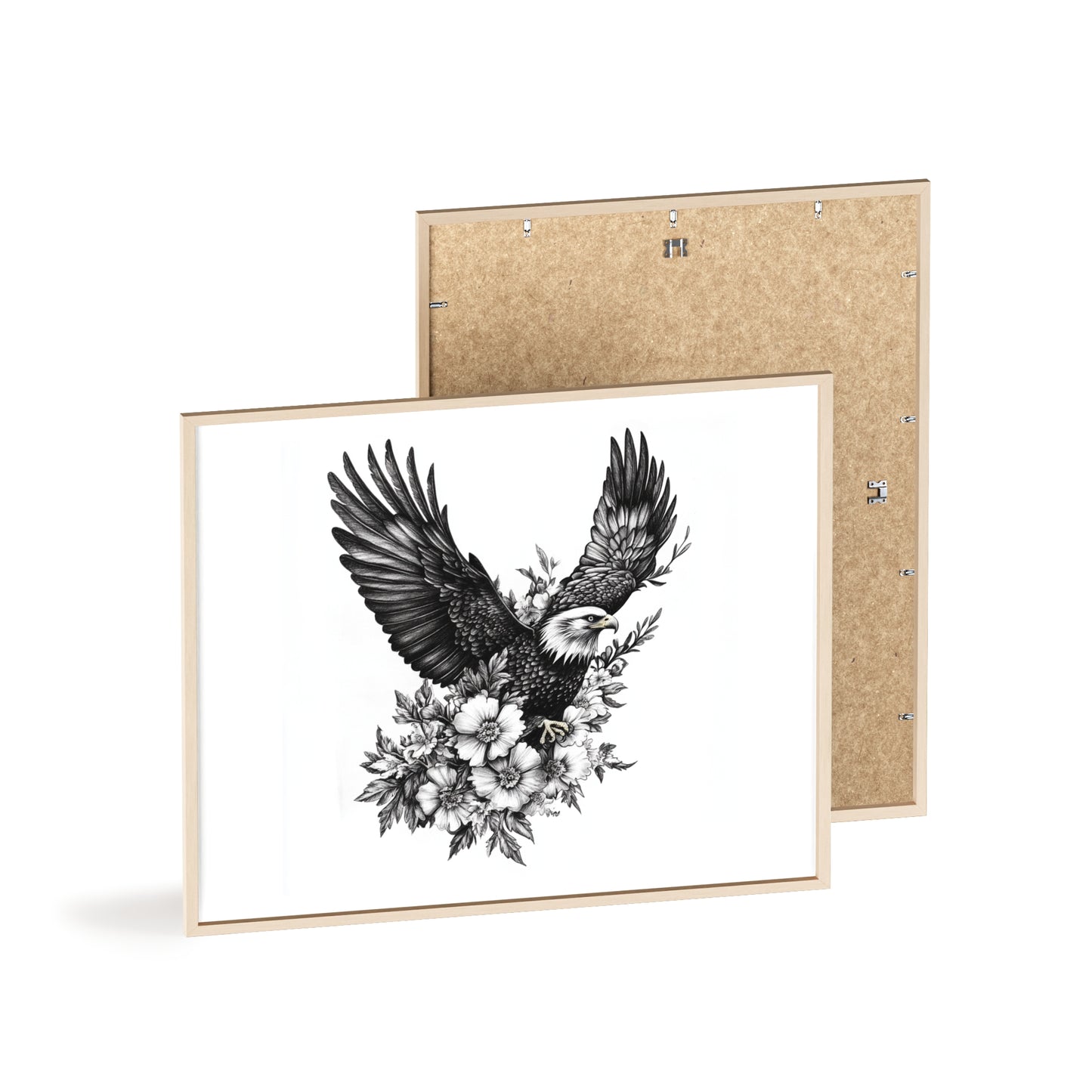 Adler mit Wildblütendesign