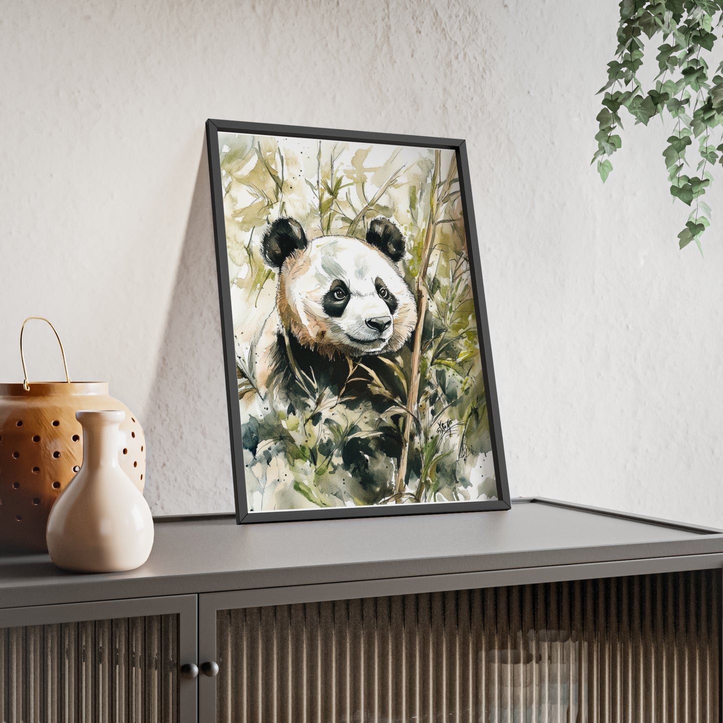 Panda im Wasserfarbenstil