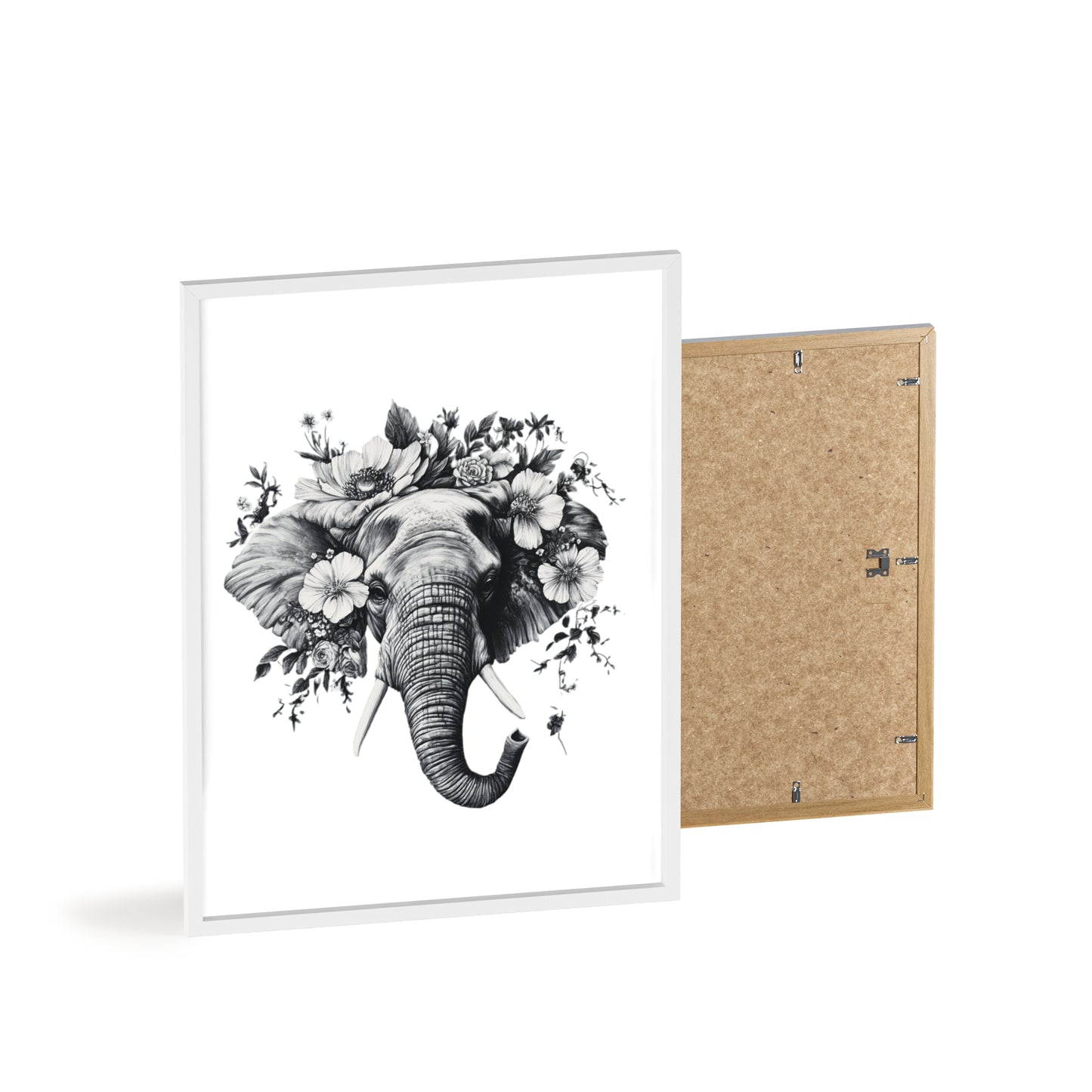 Elephant mit Wildblüten