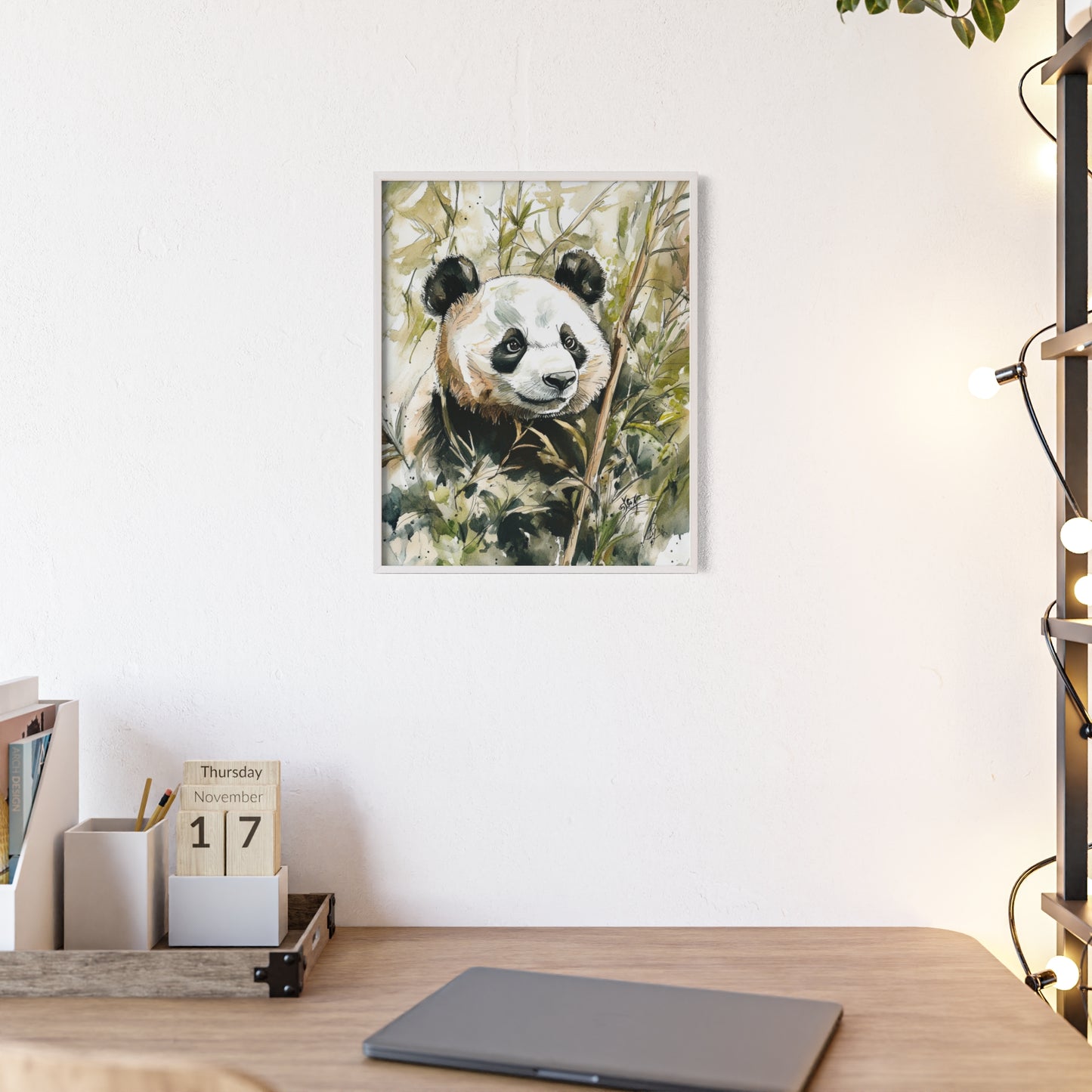 Panda im Wasserfarbenstil