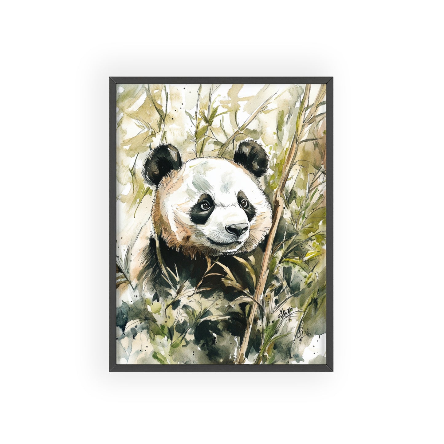 Panda im Wasserfarbenstil