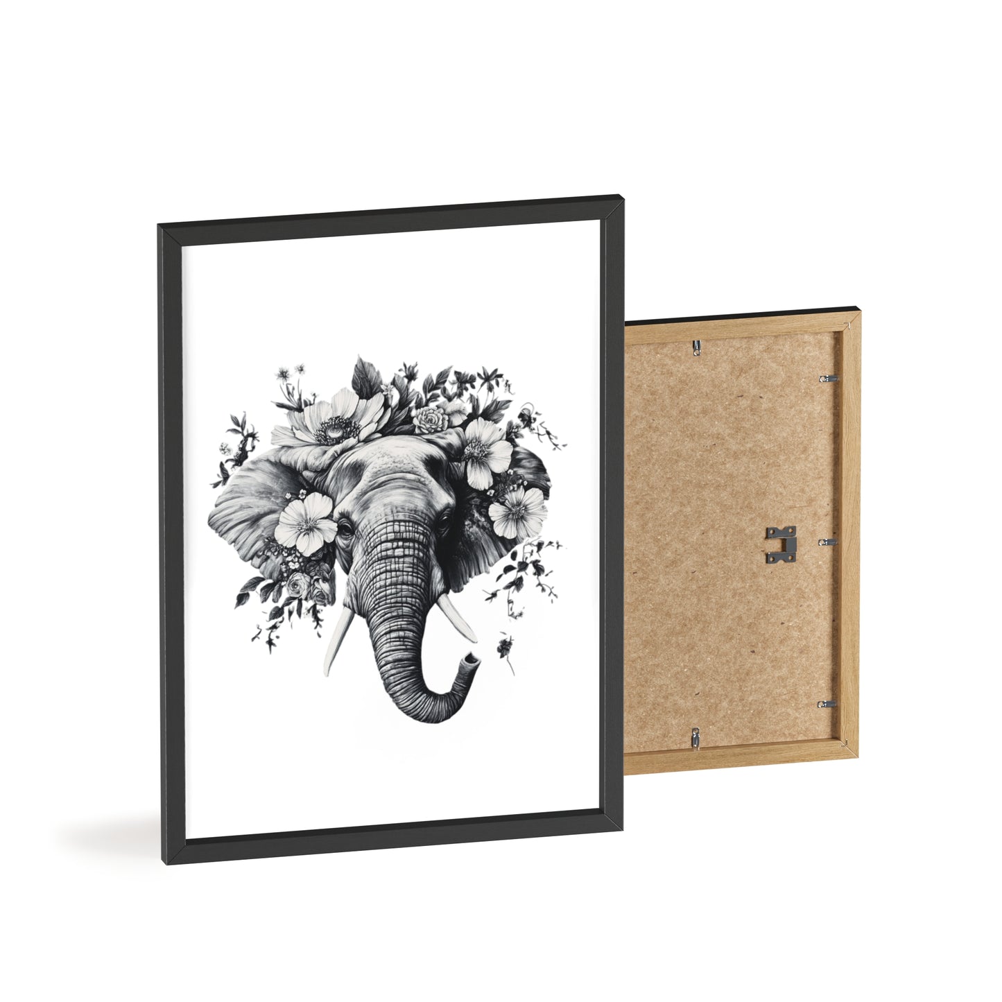 Elephant mit Wildblüten