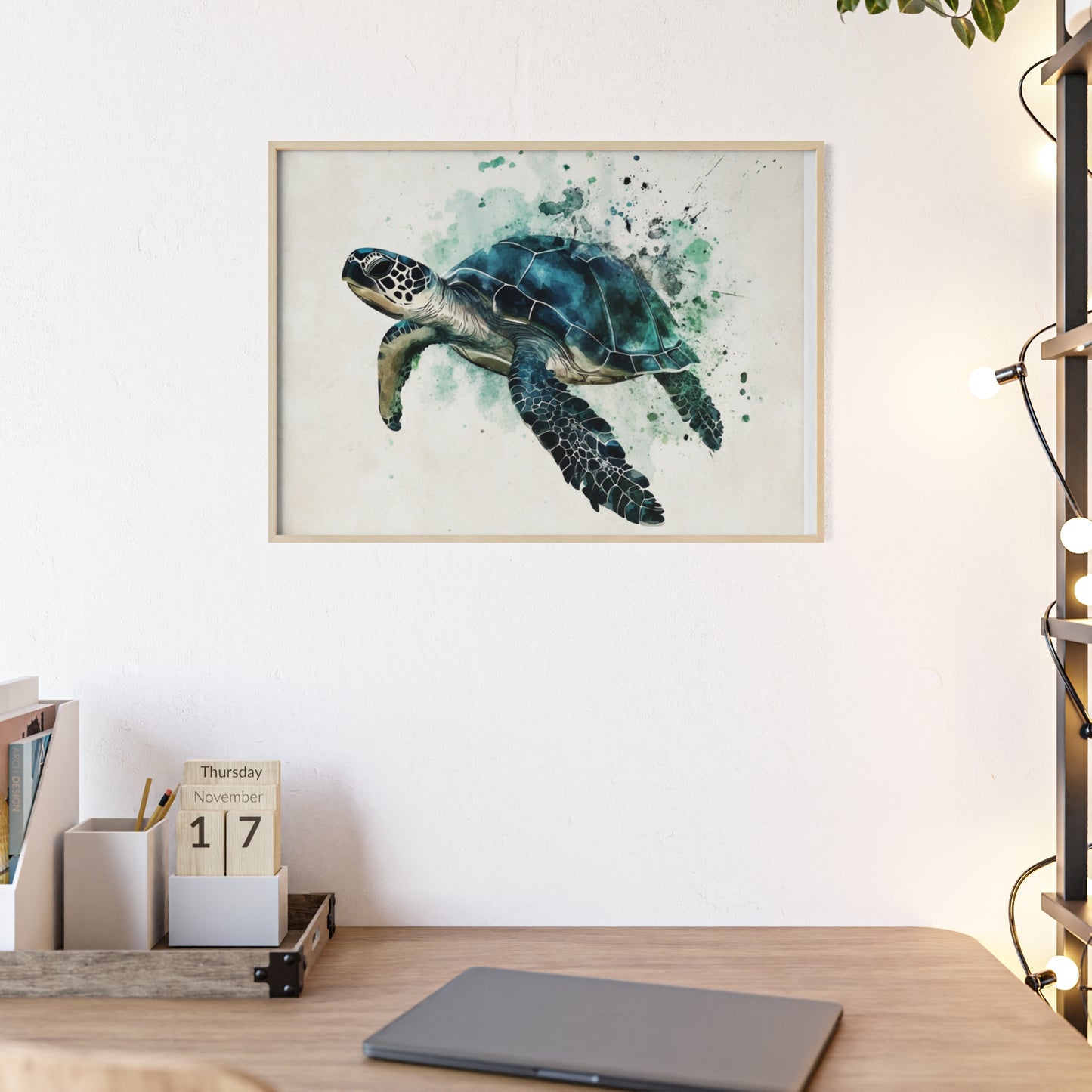 Schildkröte im Wasserfarbenstil