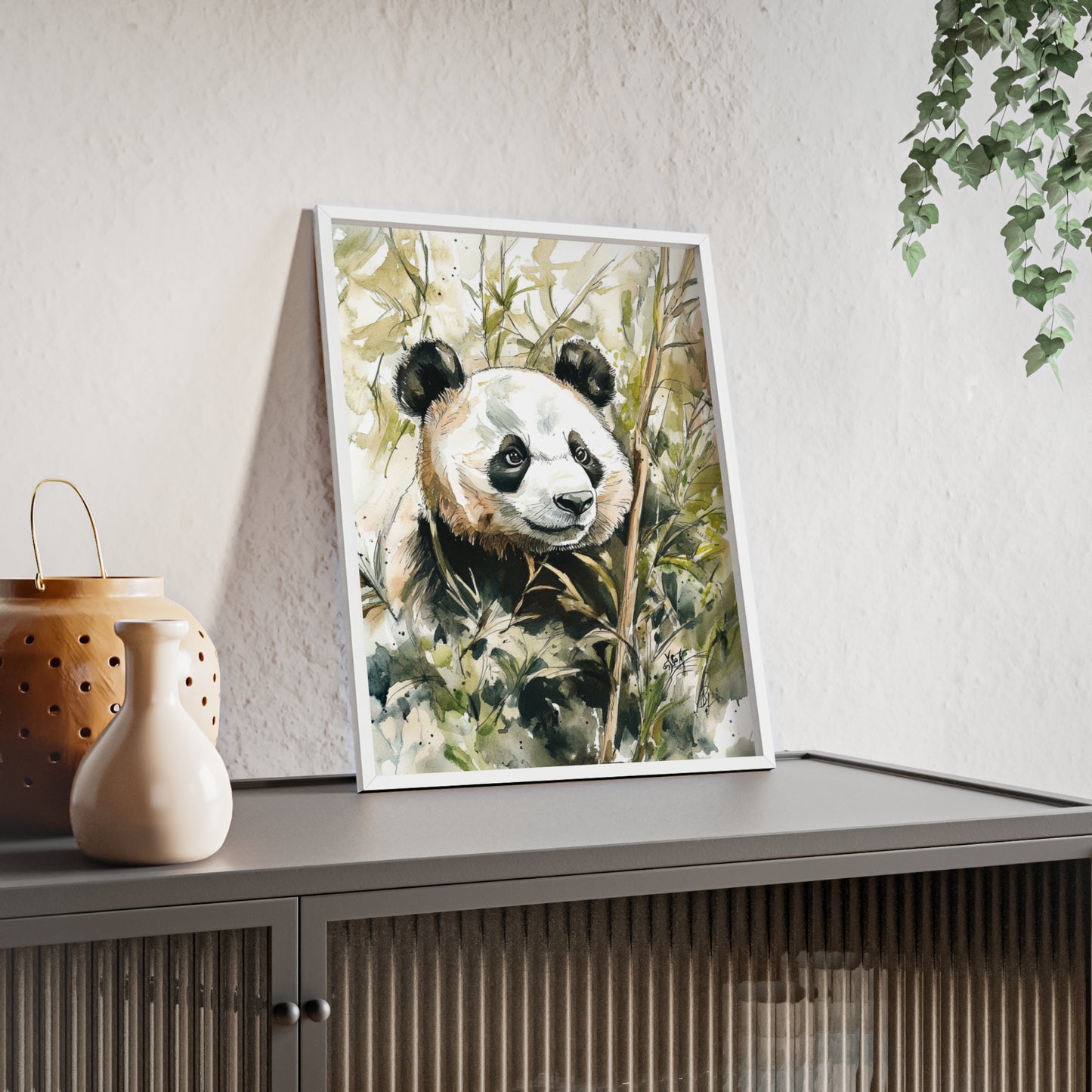 Panda im Wasserfarbenstil