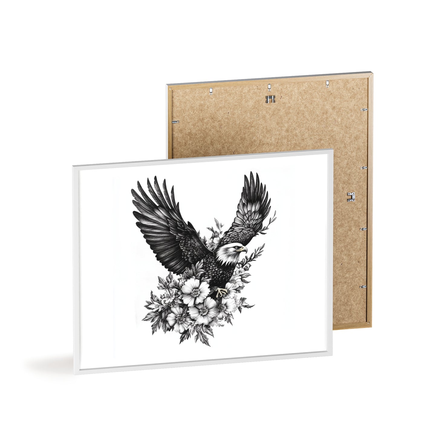 Adler mit Wildblütendesign