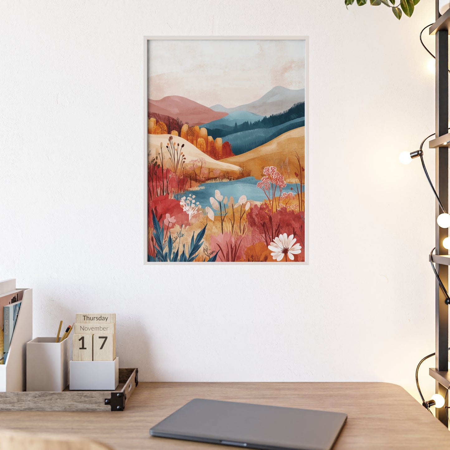 Traumlandschaft in gemütlichen Farben