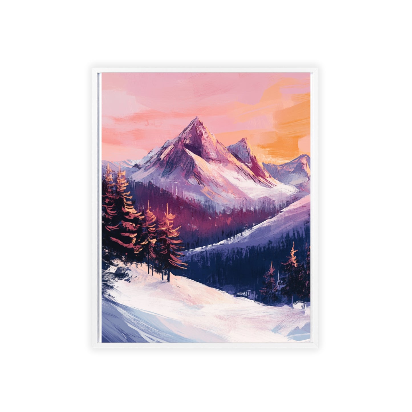 Berglandschaft in gemütlichen Farben