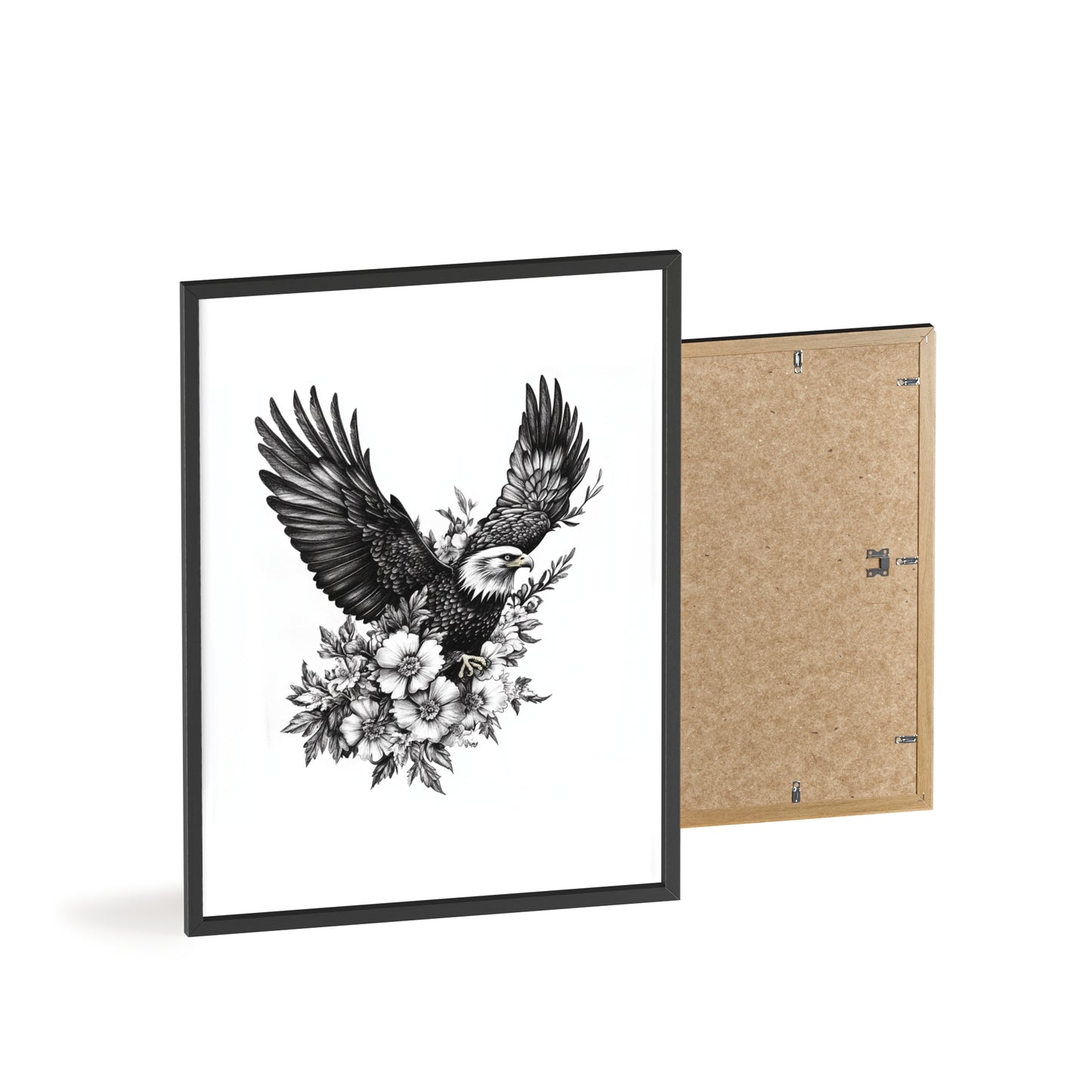 Adler mit Wildblütendesign