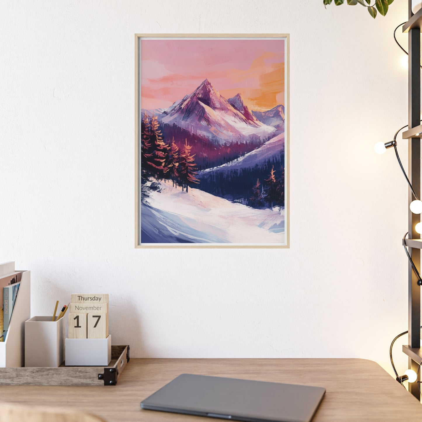 Berglandschaft in gemütlichen Farben