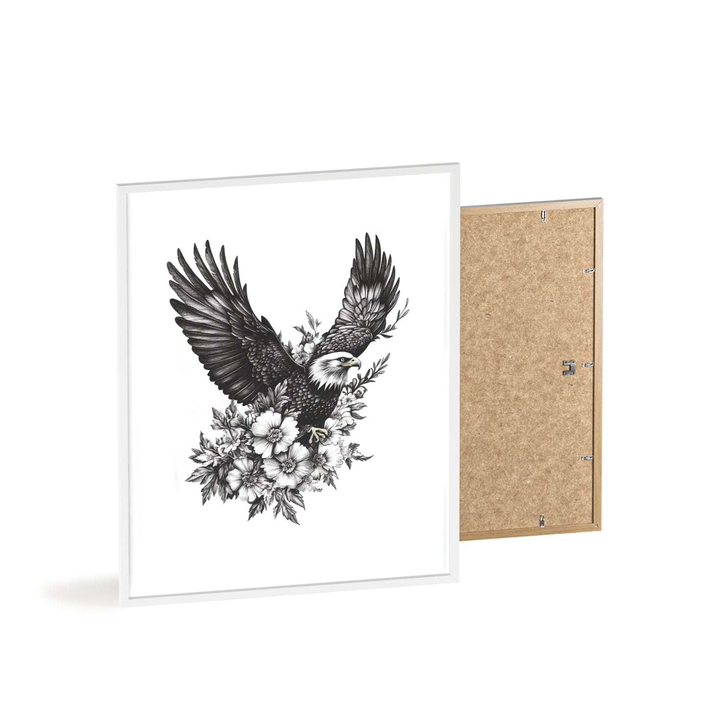 Adler mit Wildblütendesign