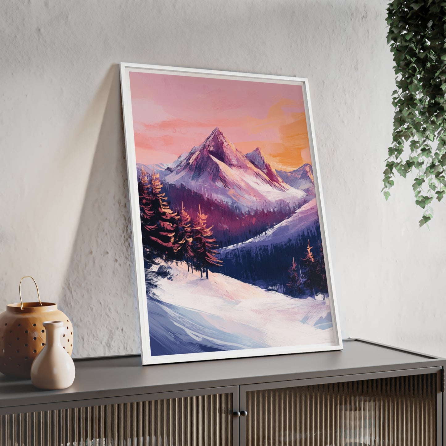 Berglandschaft in gemütlichen Farben