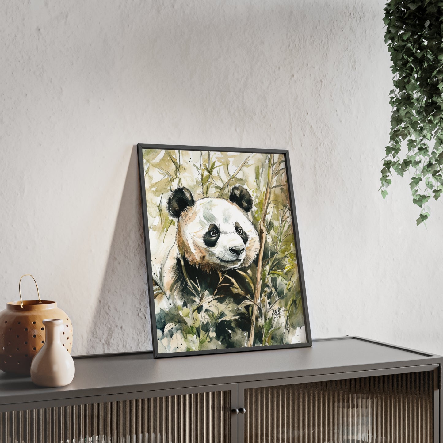 Panda im Wasserfarbenstil