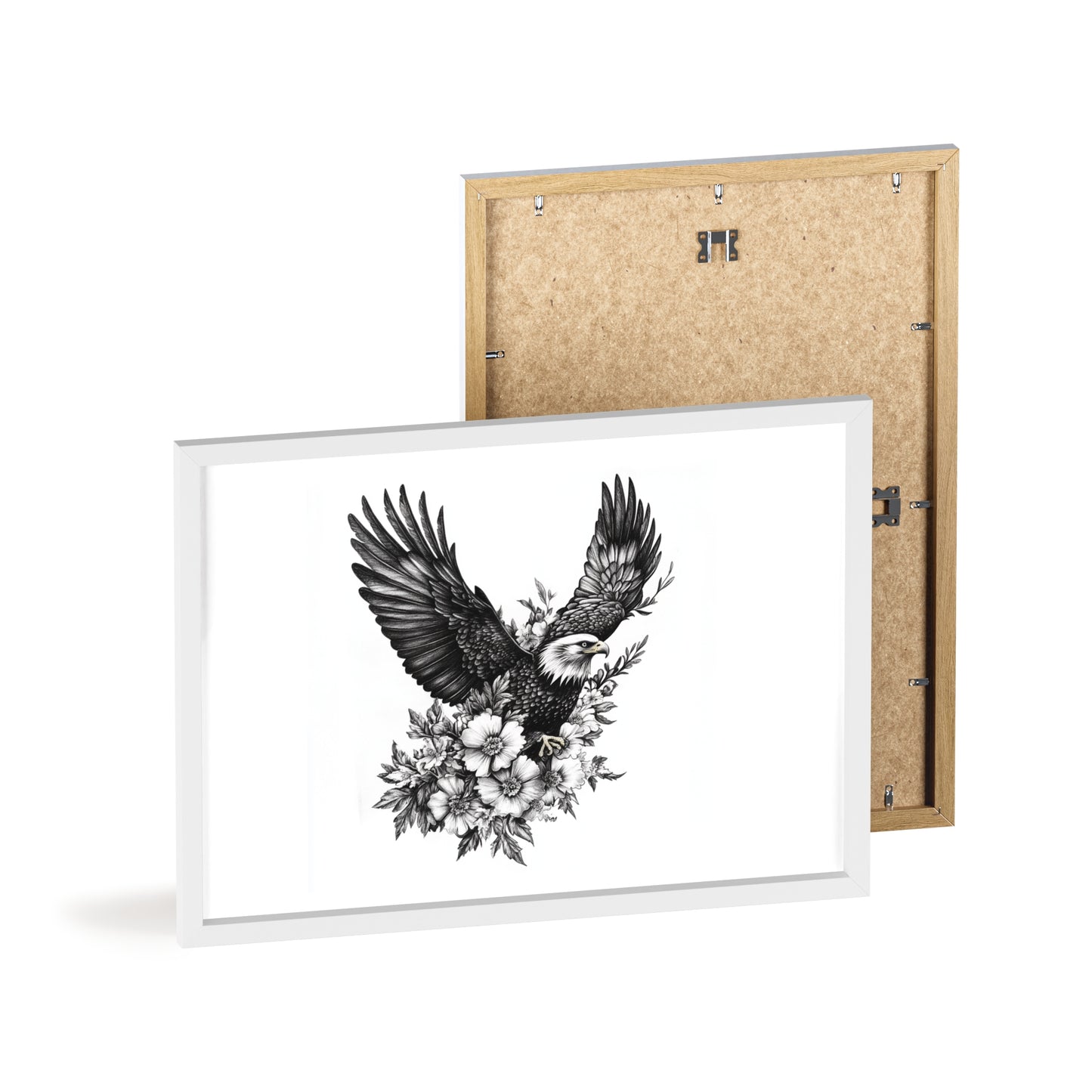 Adler mit Wildblütendesign