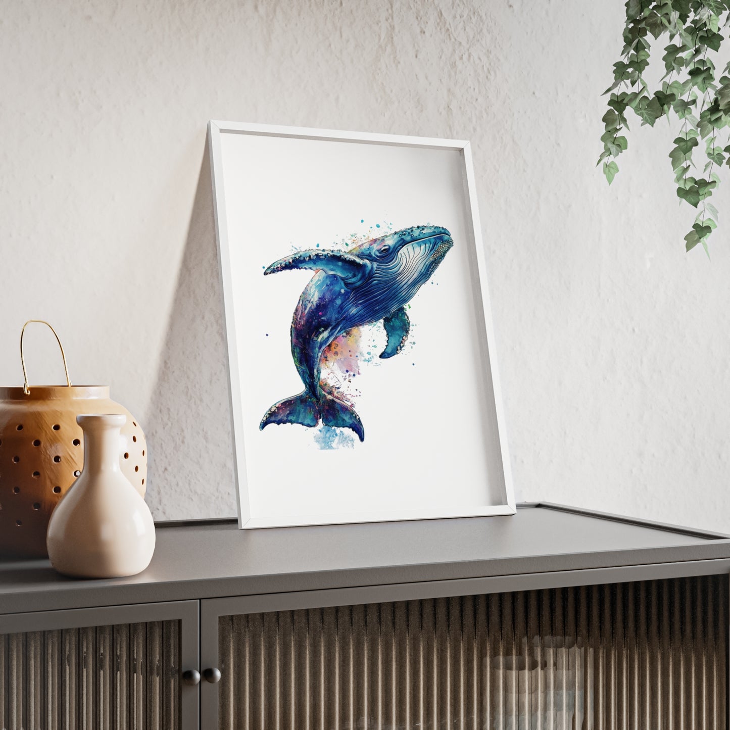 Wal im Wasserfarbenstil