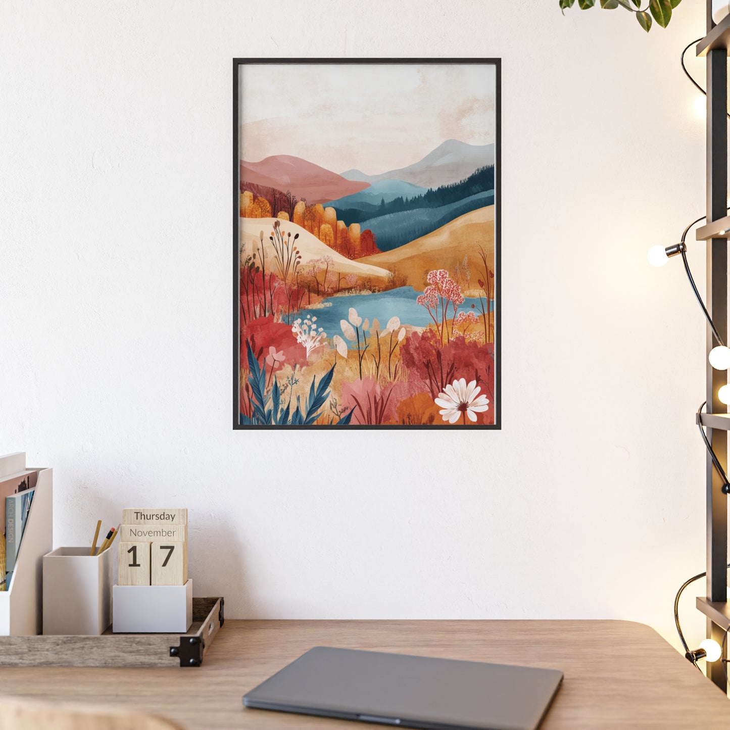 Traumlandschaft in gemütlichen Farben