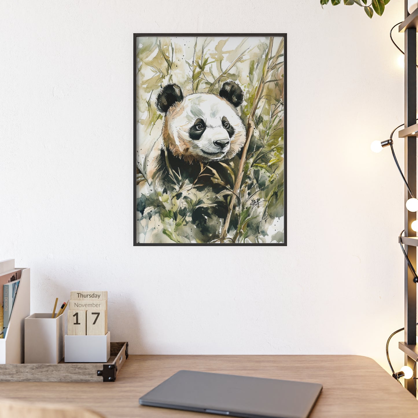 Panda im Wasserfarbenstil