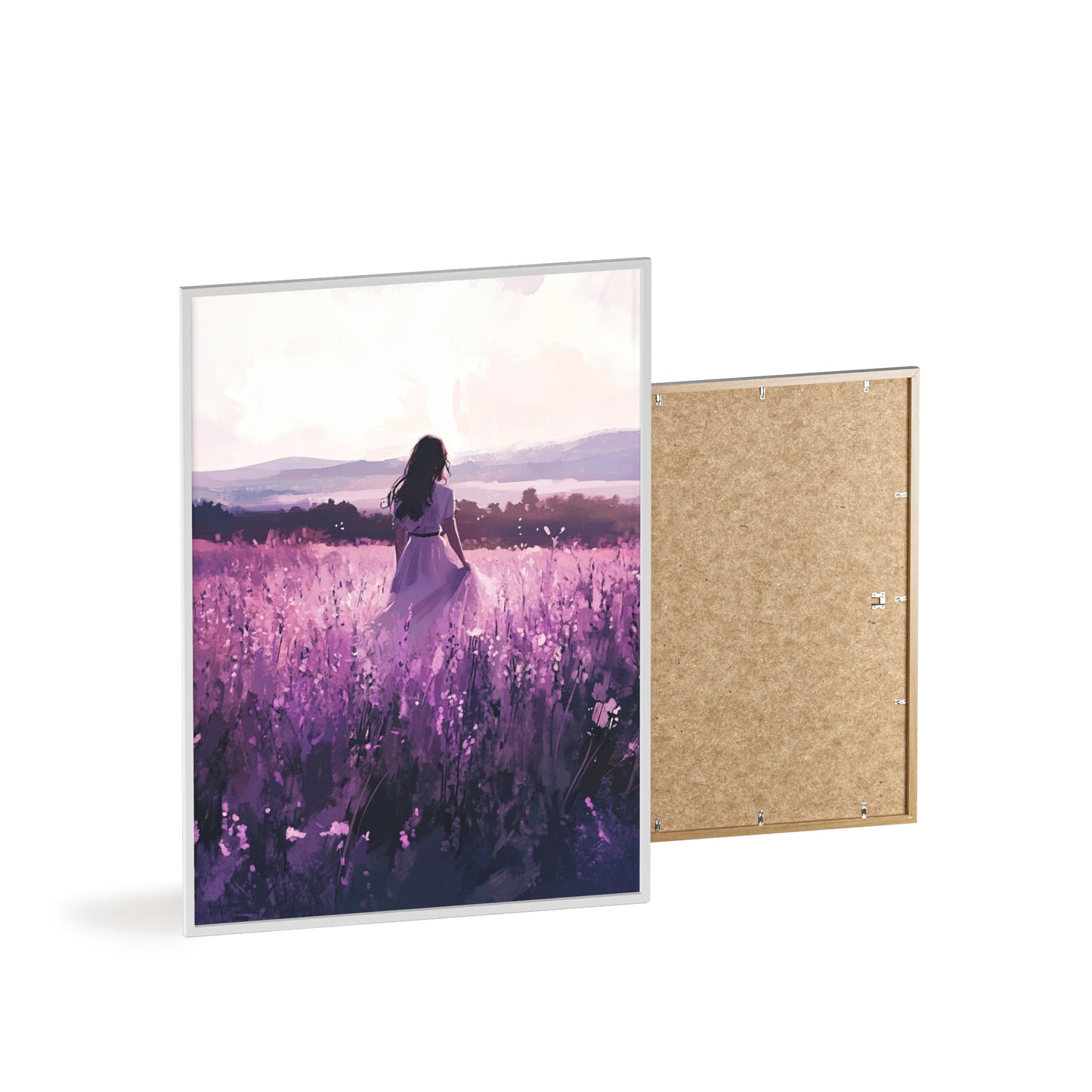 Frau in blühender Wiese