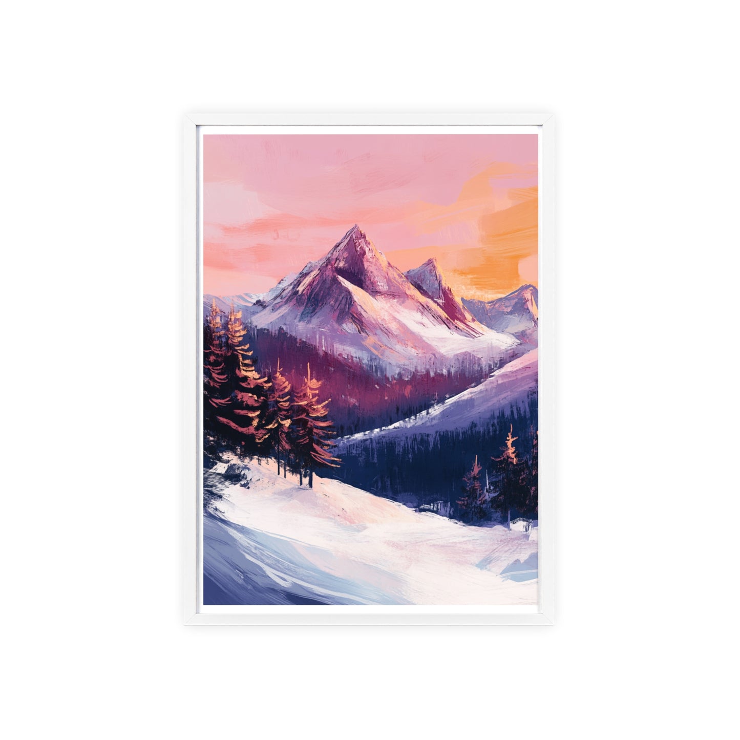 Berglandschaft in gemütlichen Farben