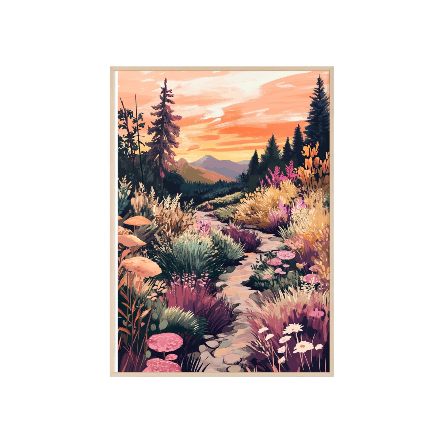 Fantsasielandschaft in traumhaften Farben