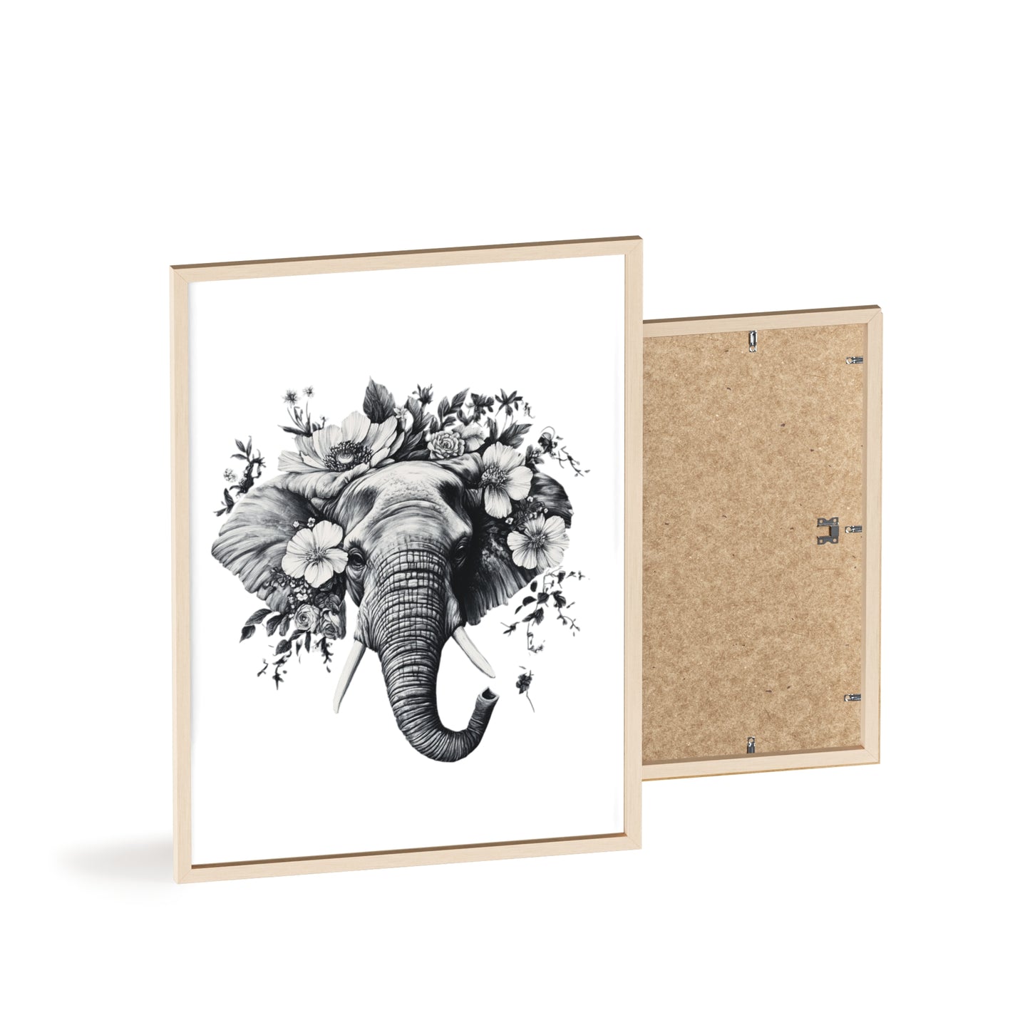 Elephant mit Wildblüten