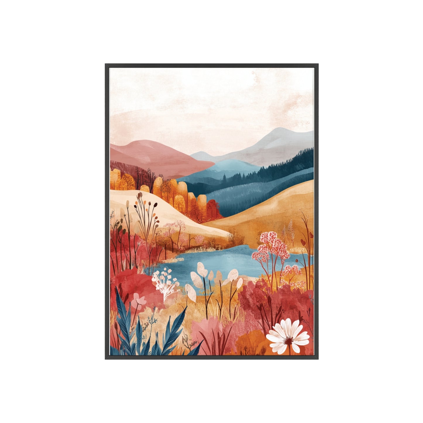 Traumlandschaft in gemütlichen Farben