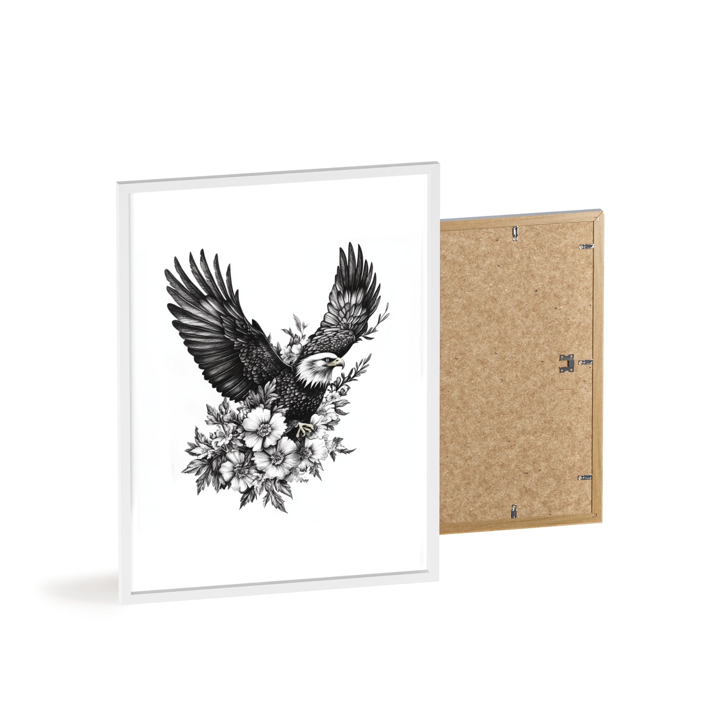 Adler mit Wildblütendesign