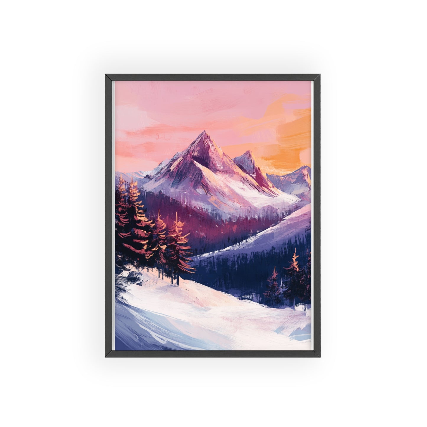 Berglandschaft in gemütlichen Farben