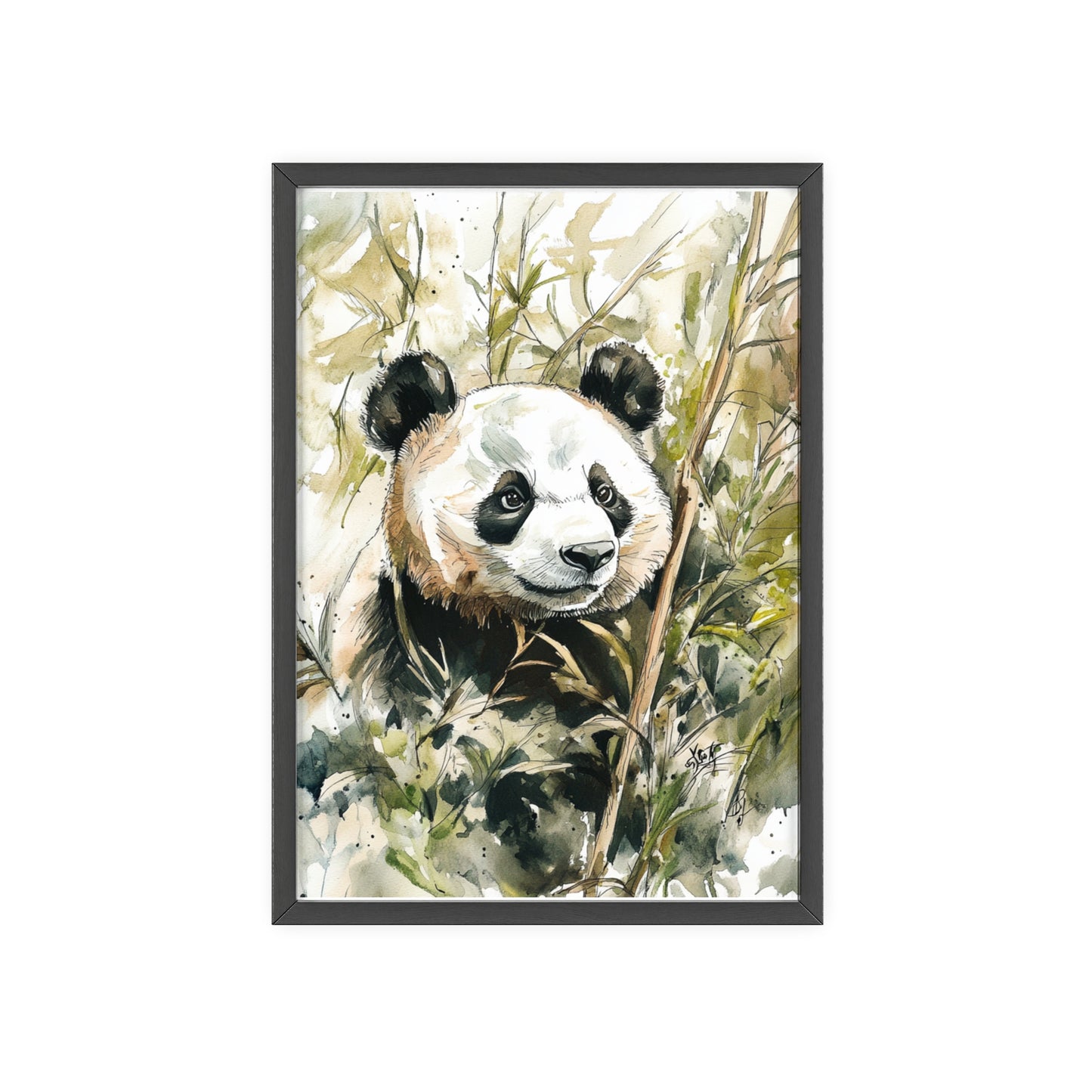 Panda im Wasserfarbenstil