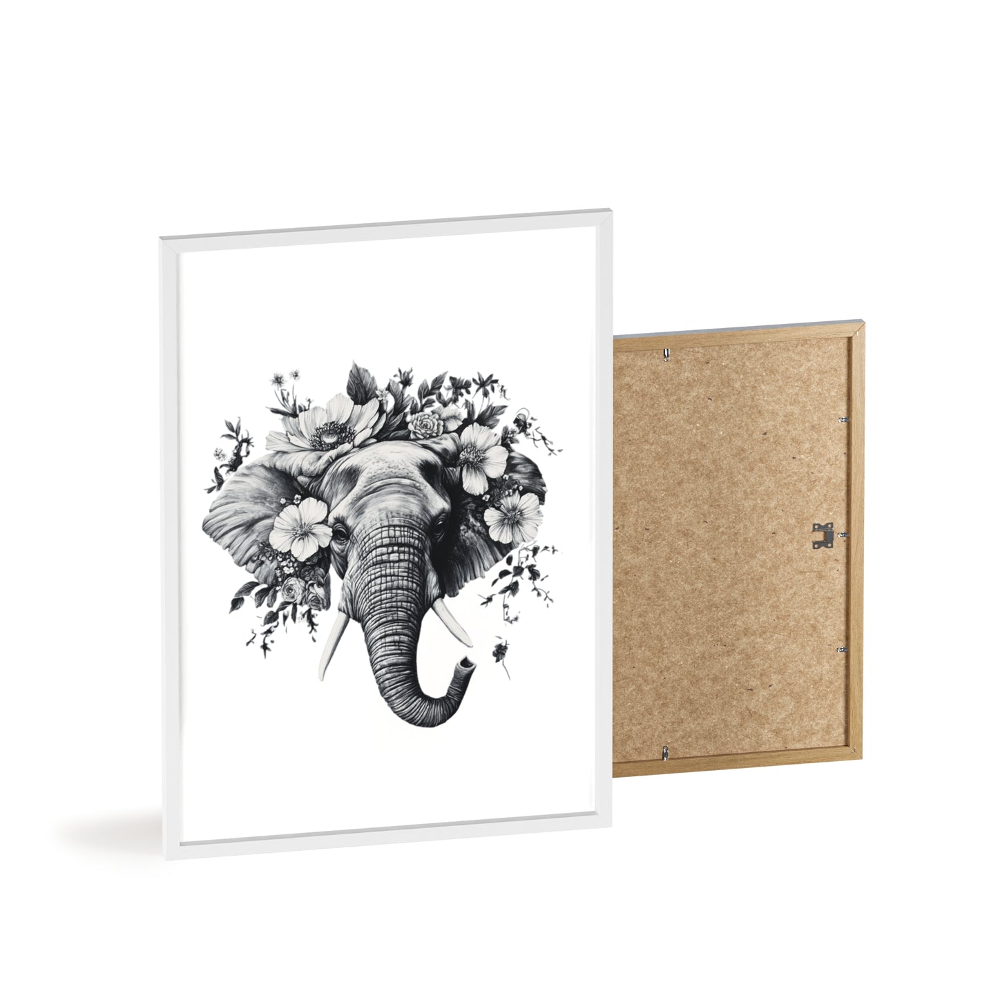 Elephant mit Wildblüten