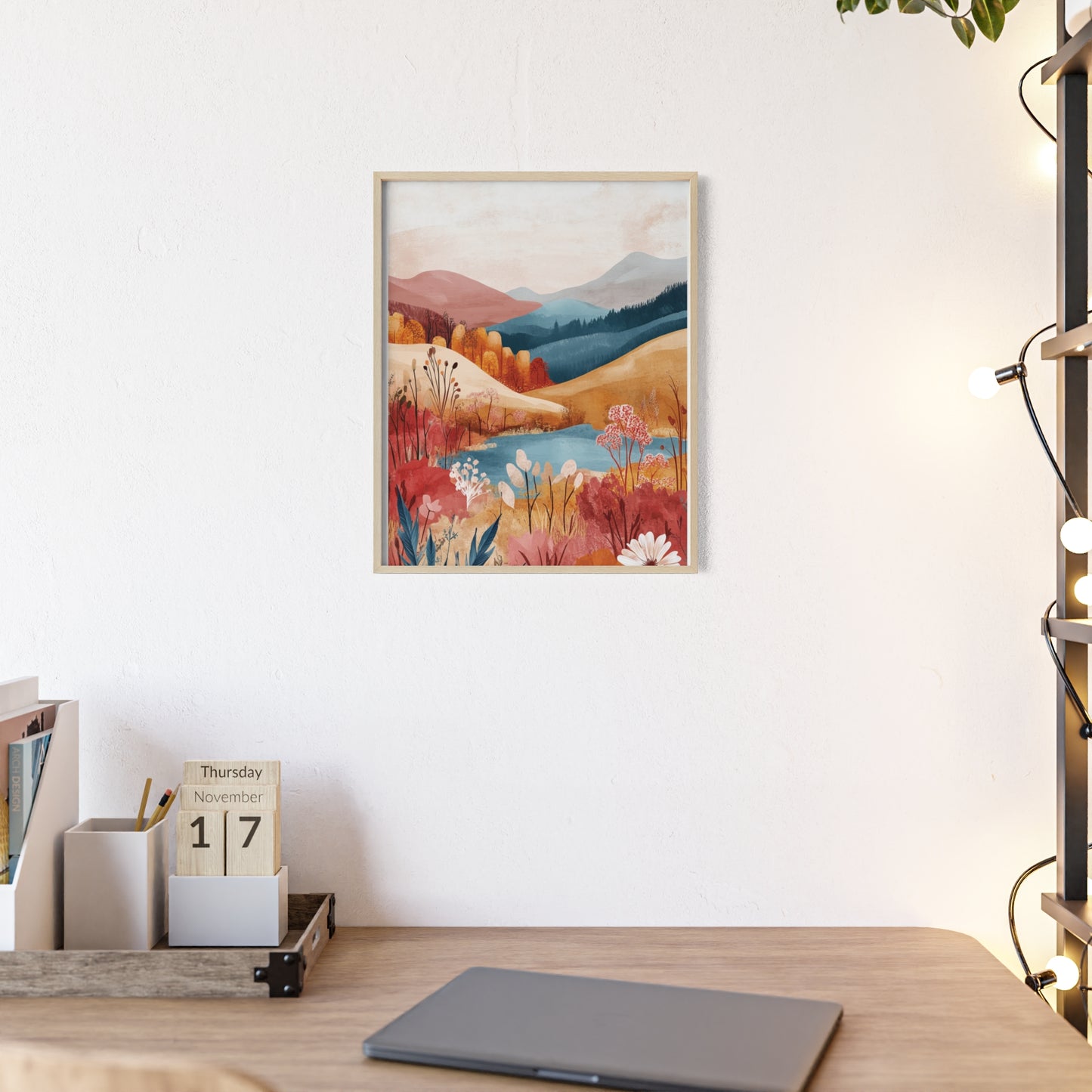 Traumlandschaft in gemütlichen Farben