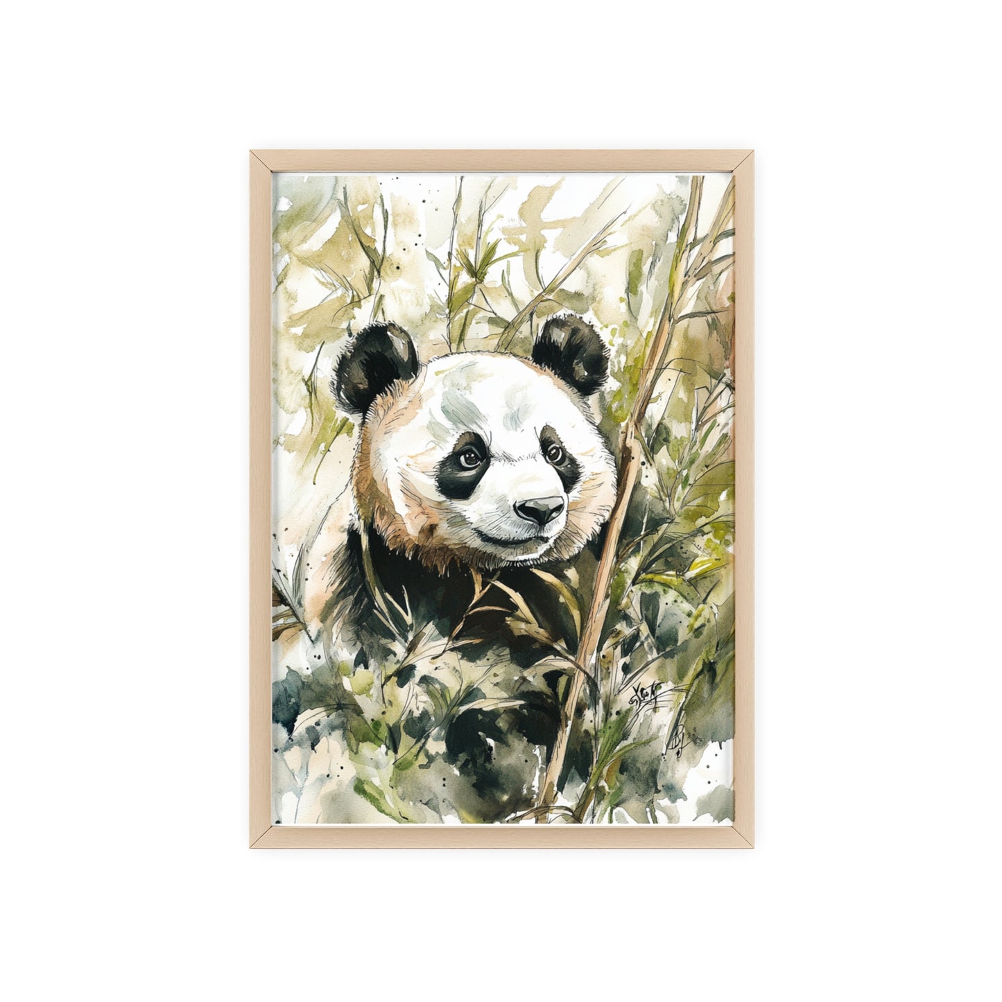 Panda im Wasserfarbenstil