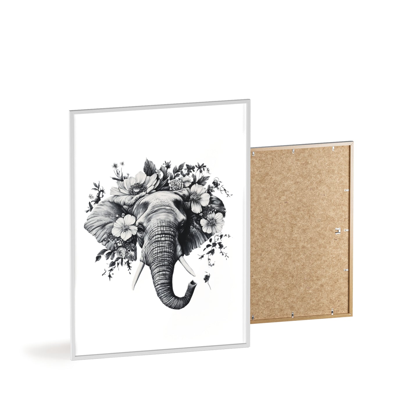 Elephant mit Wildblüten