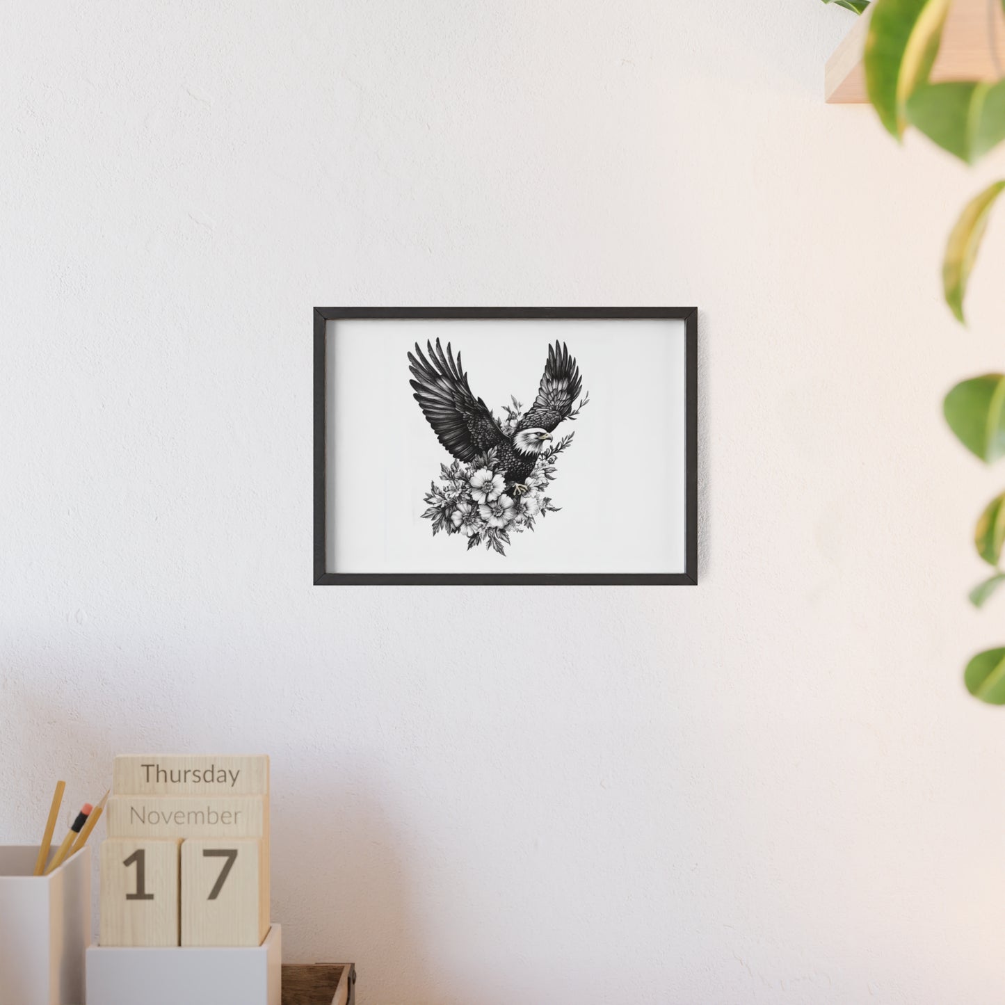 Adler mit Wildblütendesign