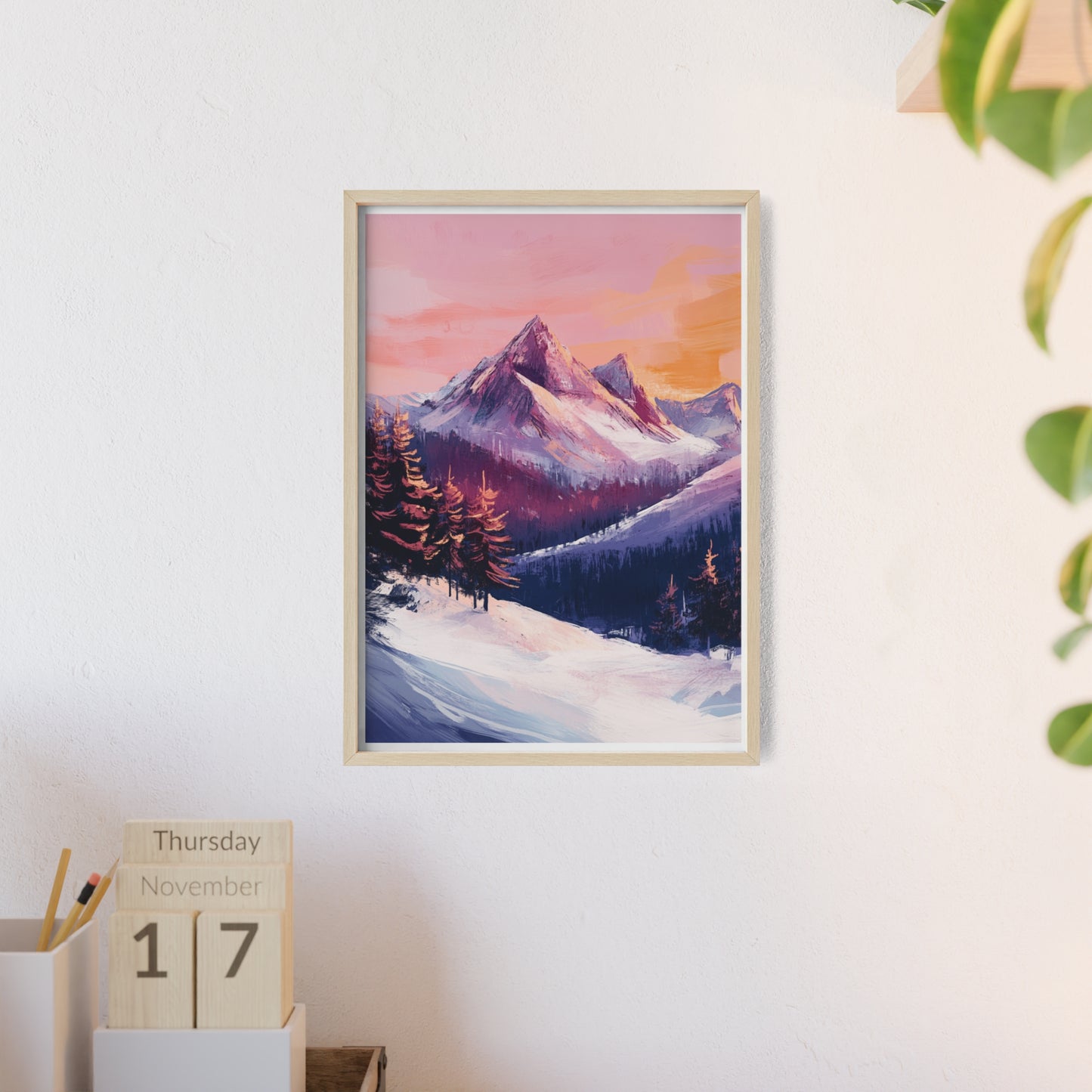 Berglandschaft in gemütlichen Farben