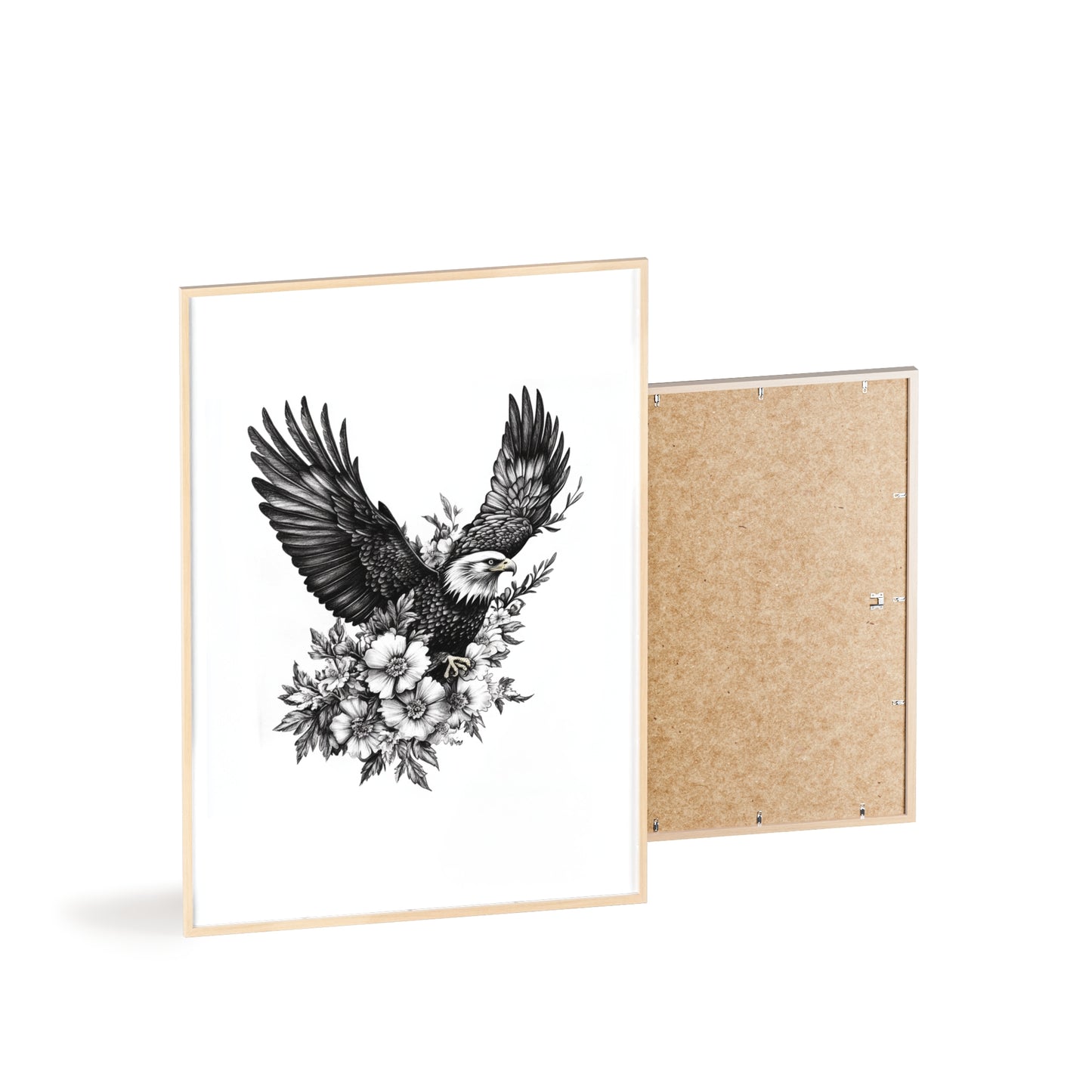 Adler mit Wildblütendesign