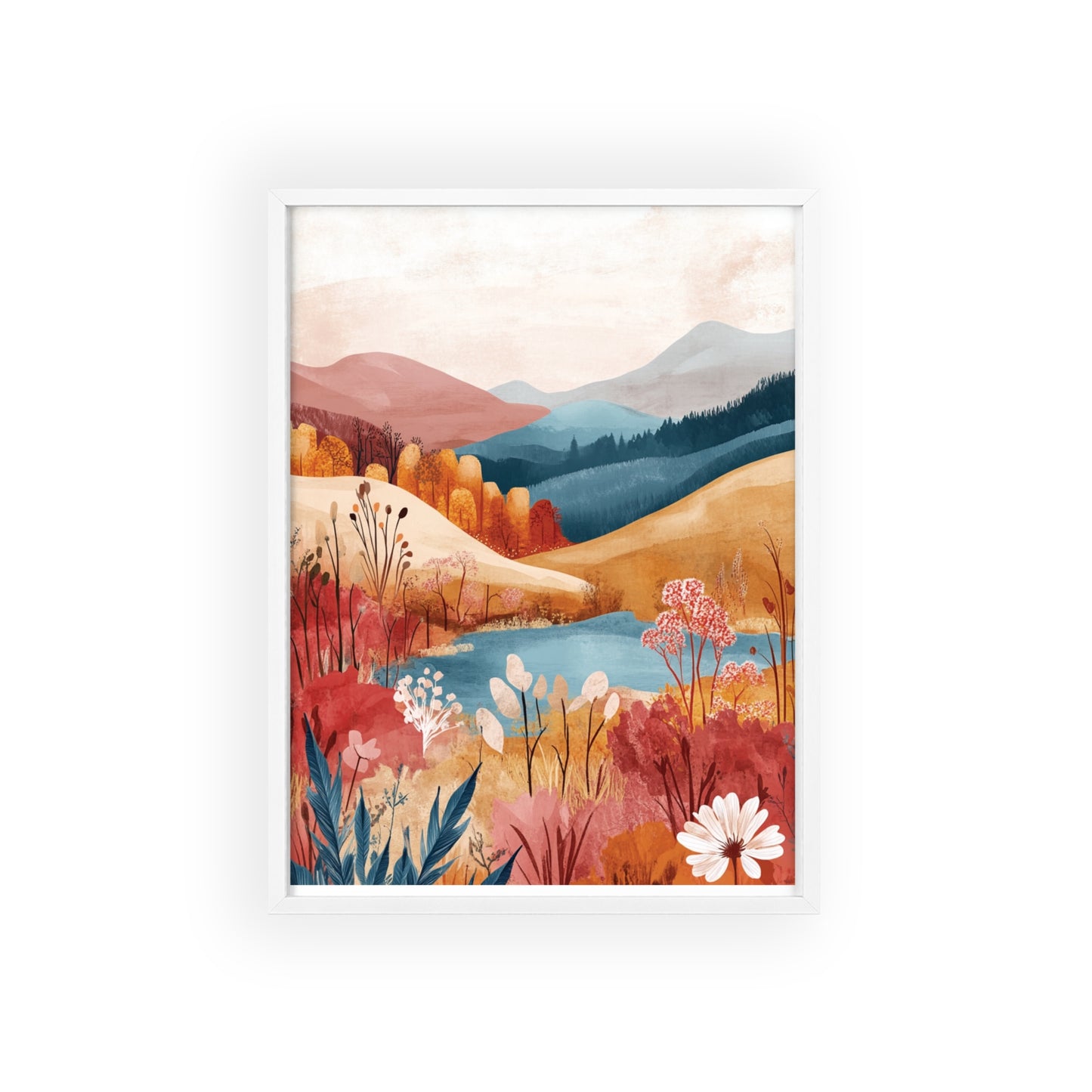 Traumlandschaft in gemütlichen Farben