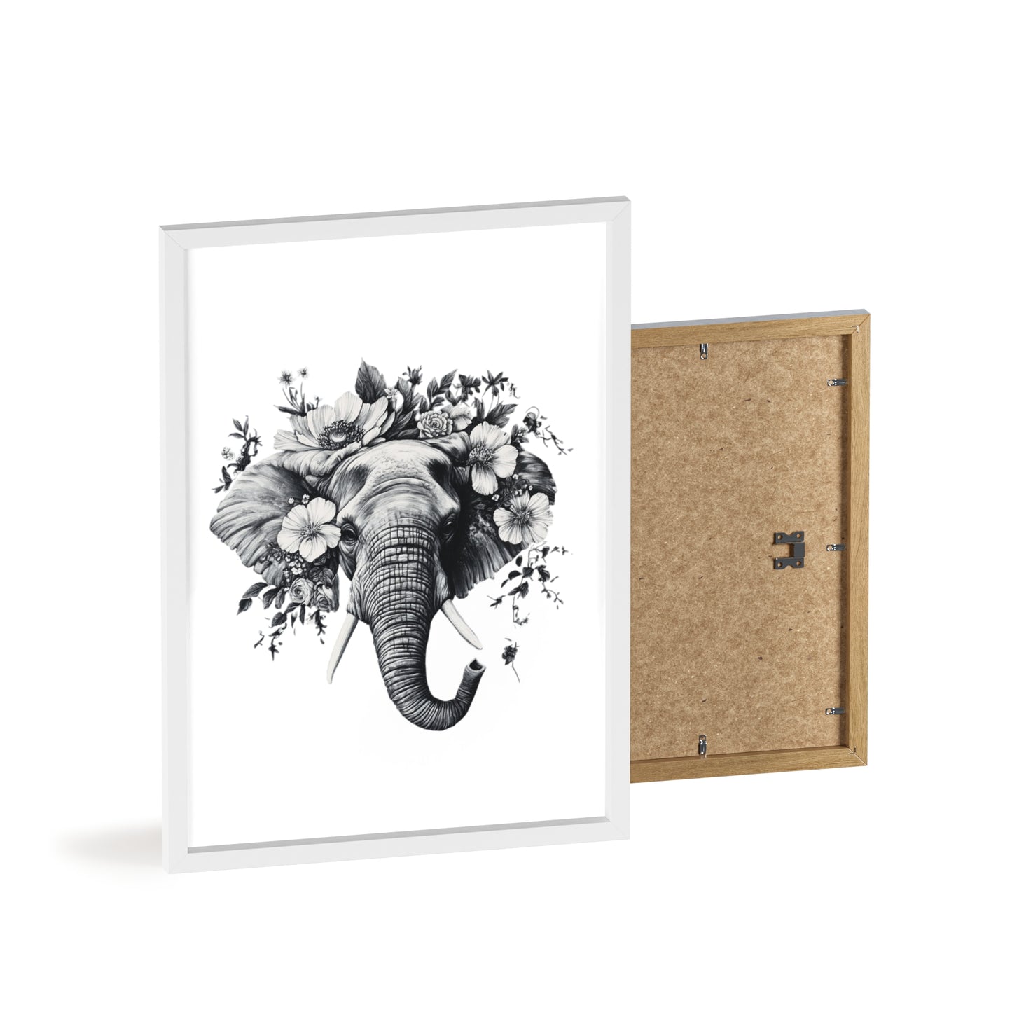 Elephant mit Wildblüten